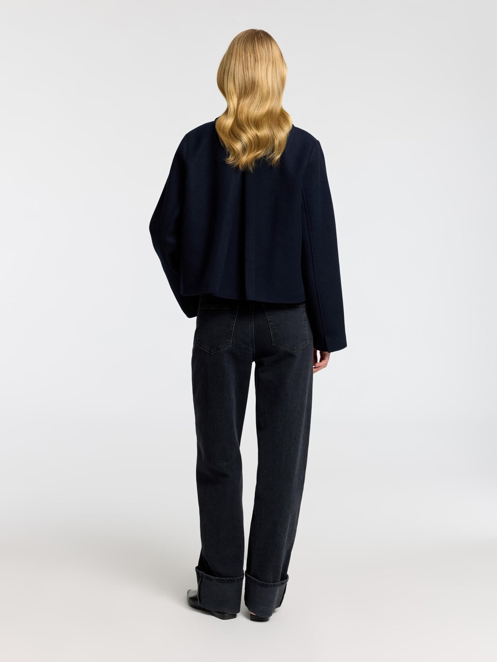 TAILORED WOOL BLEND JACKET