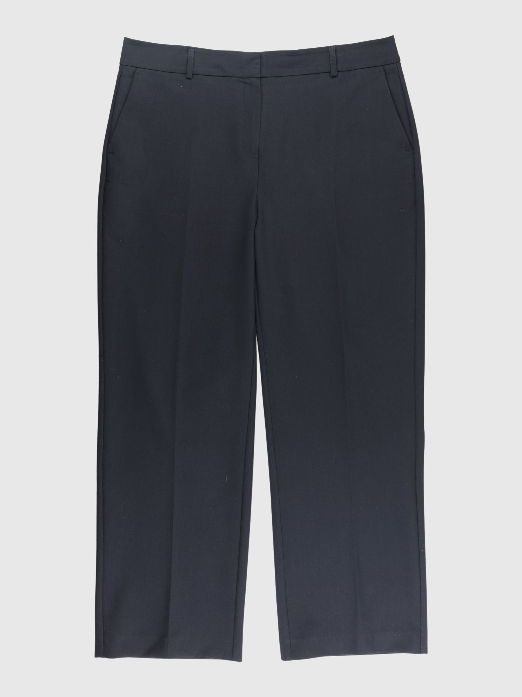 MID-WAIST WIDE-LEG TROUSERS
