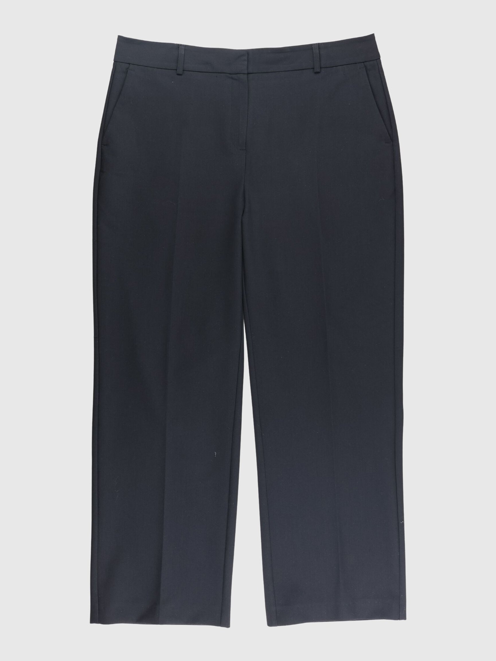 MID-WAIST WIDE-LEG TROUSERS