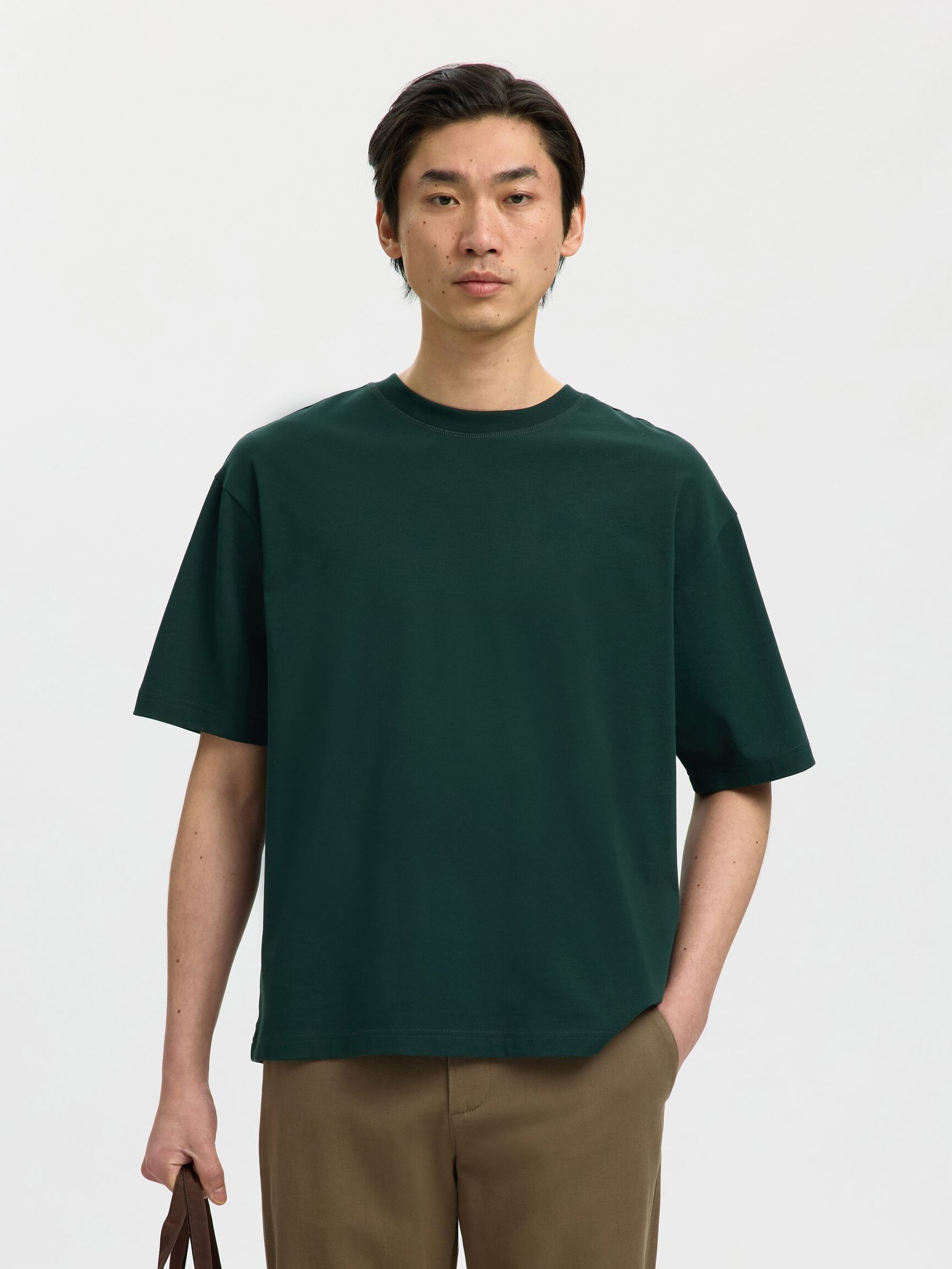 100% COTTON CREWNECK T-SHIRT