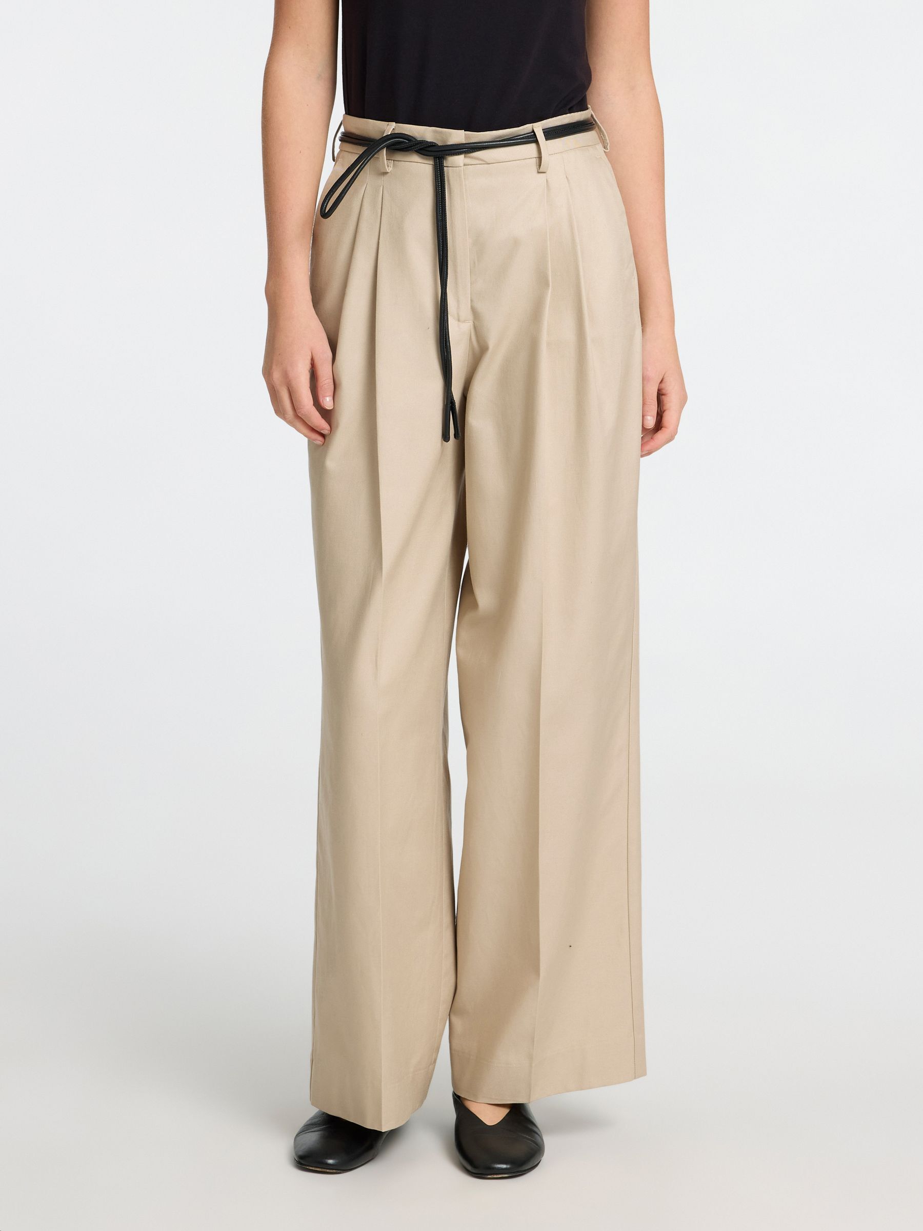 EXTRA WIDE LEG HIGH WAISTED TROUSERS