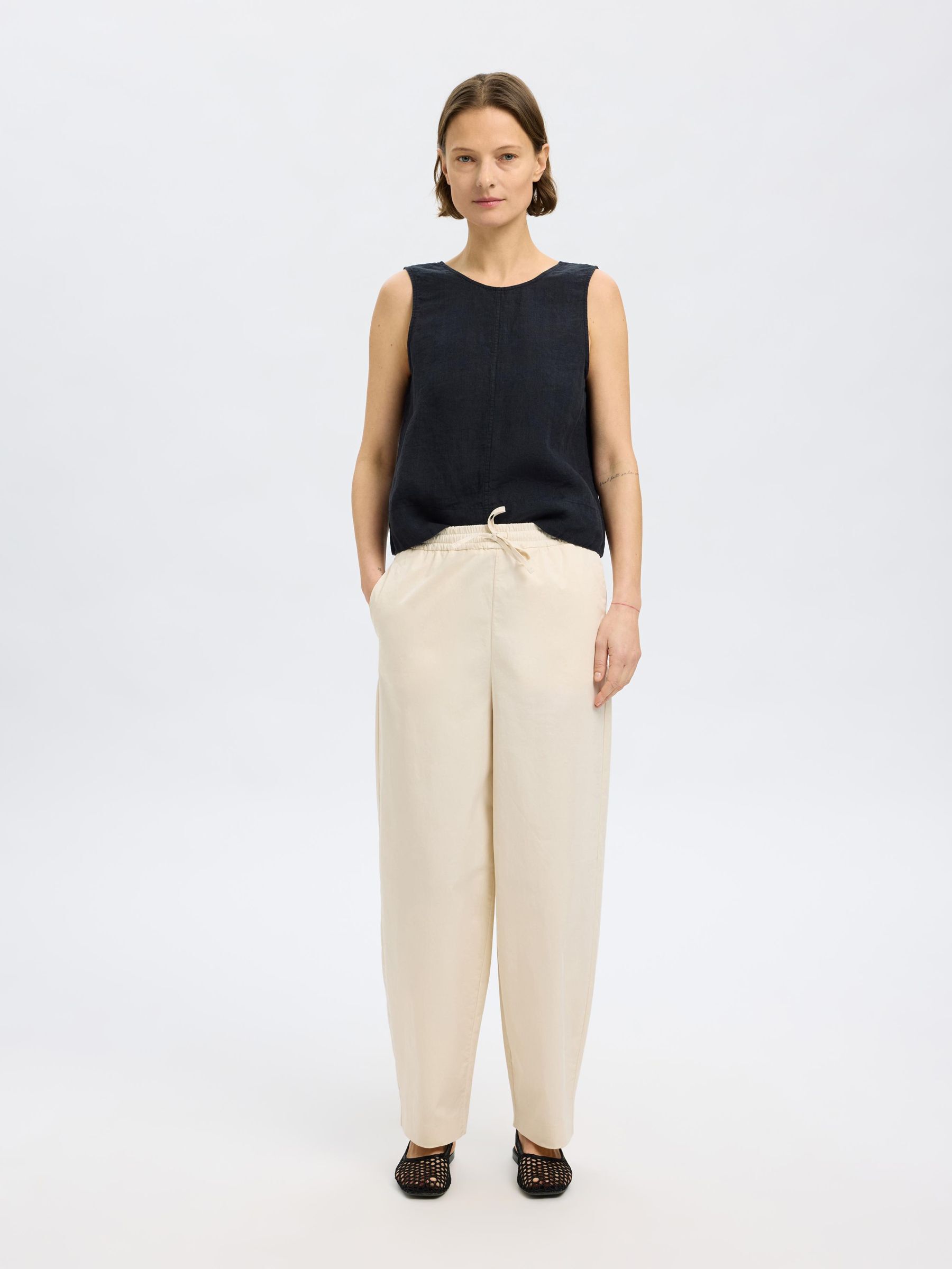 100 % LIN HAUT RÉVERSIBLE