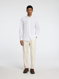 LANGE MOUWEN OVERHEMD, White, highres