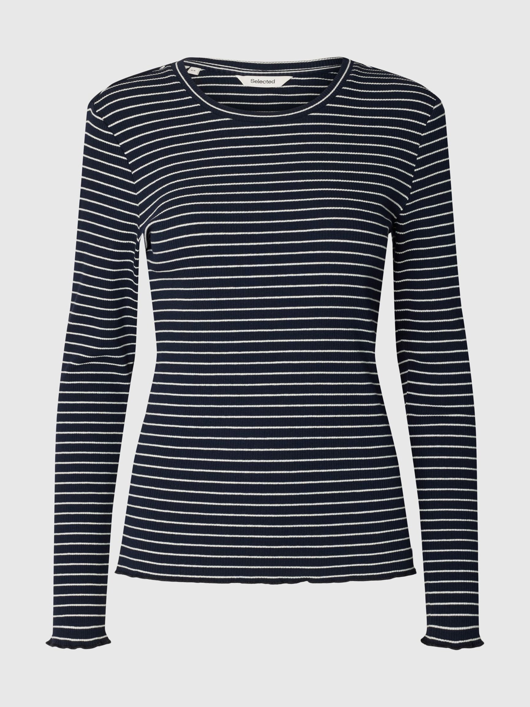 STRIPED LONG-SLEEVED T-SHIRT