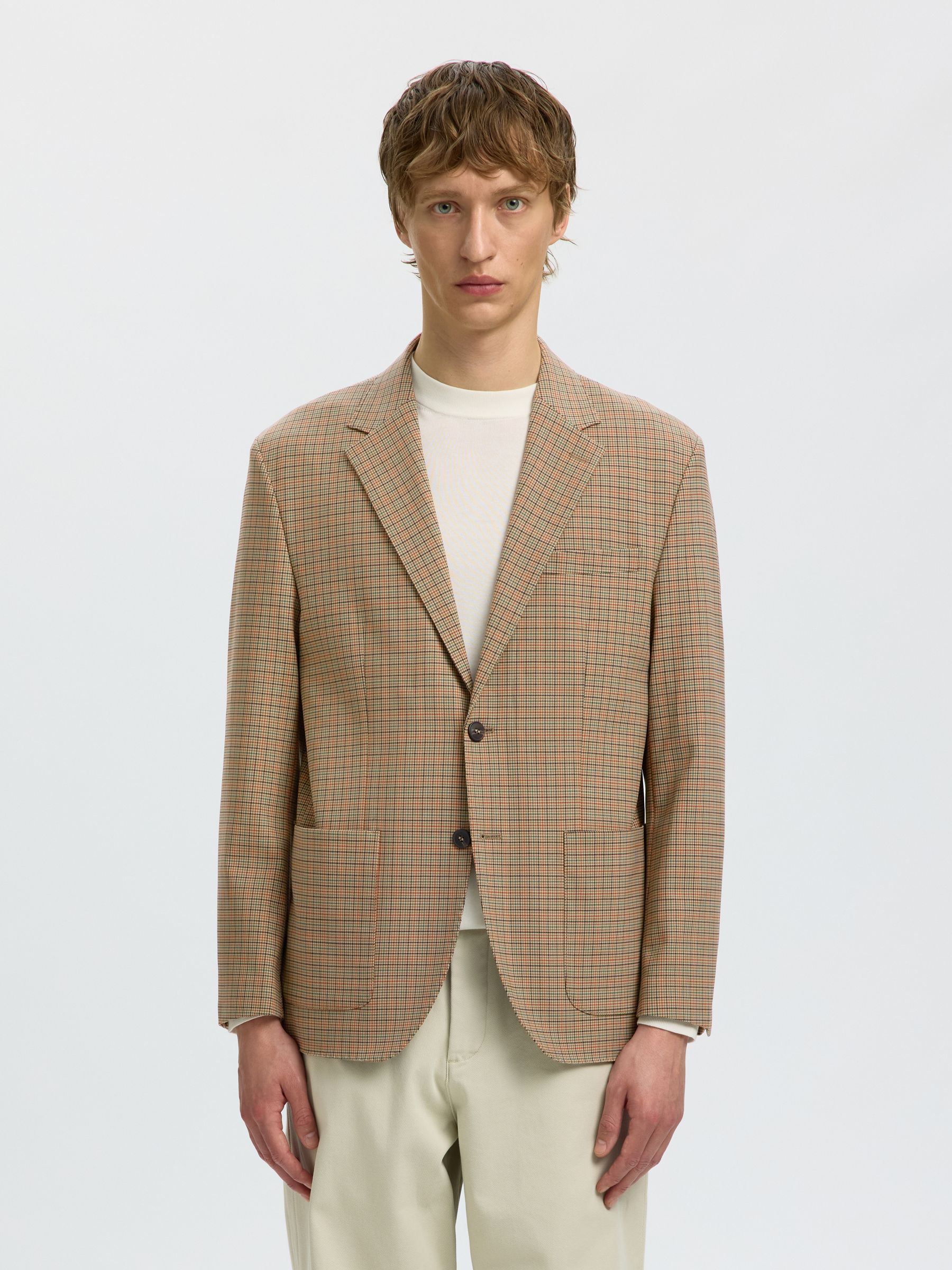 CHECKED BLAZER