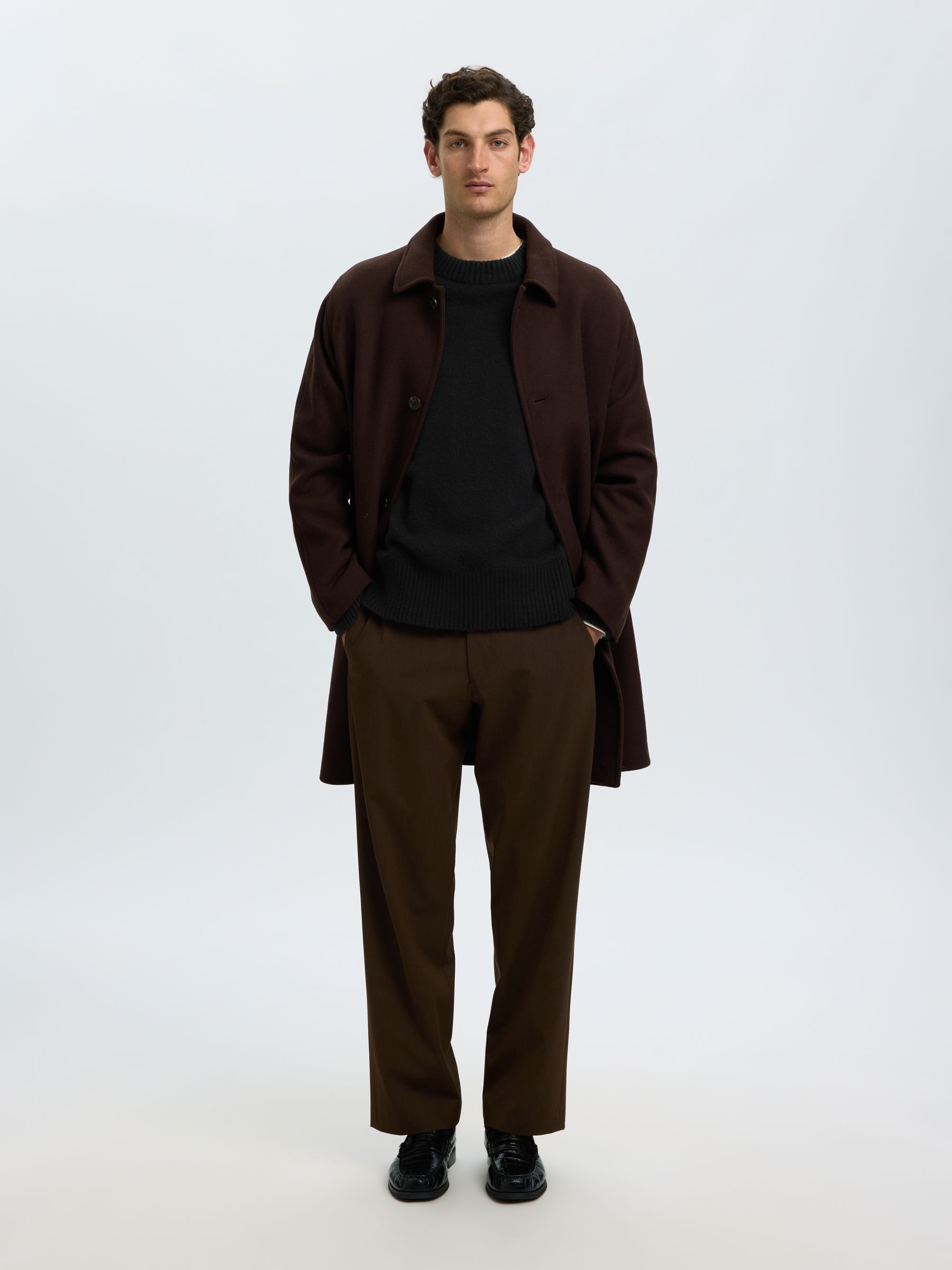 CASHMERE BLEND KNITTED PULLOVER