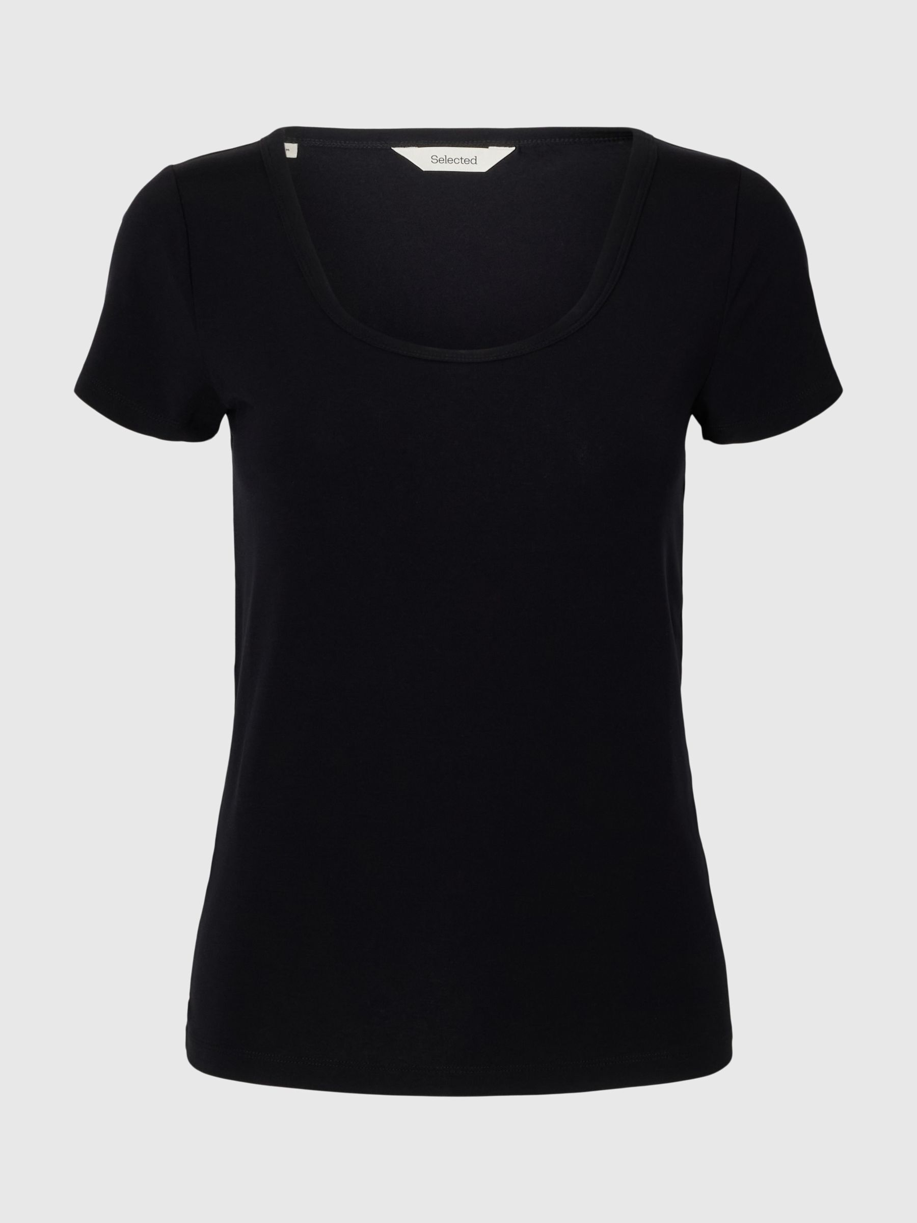 SCOOP NECK T-SHIRT