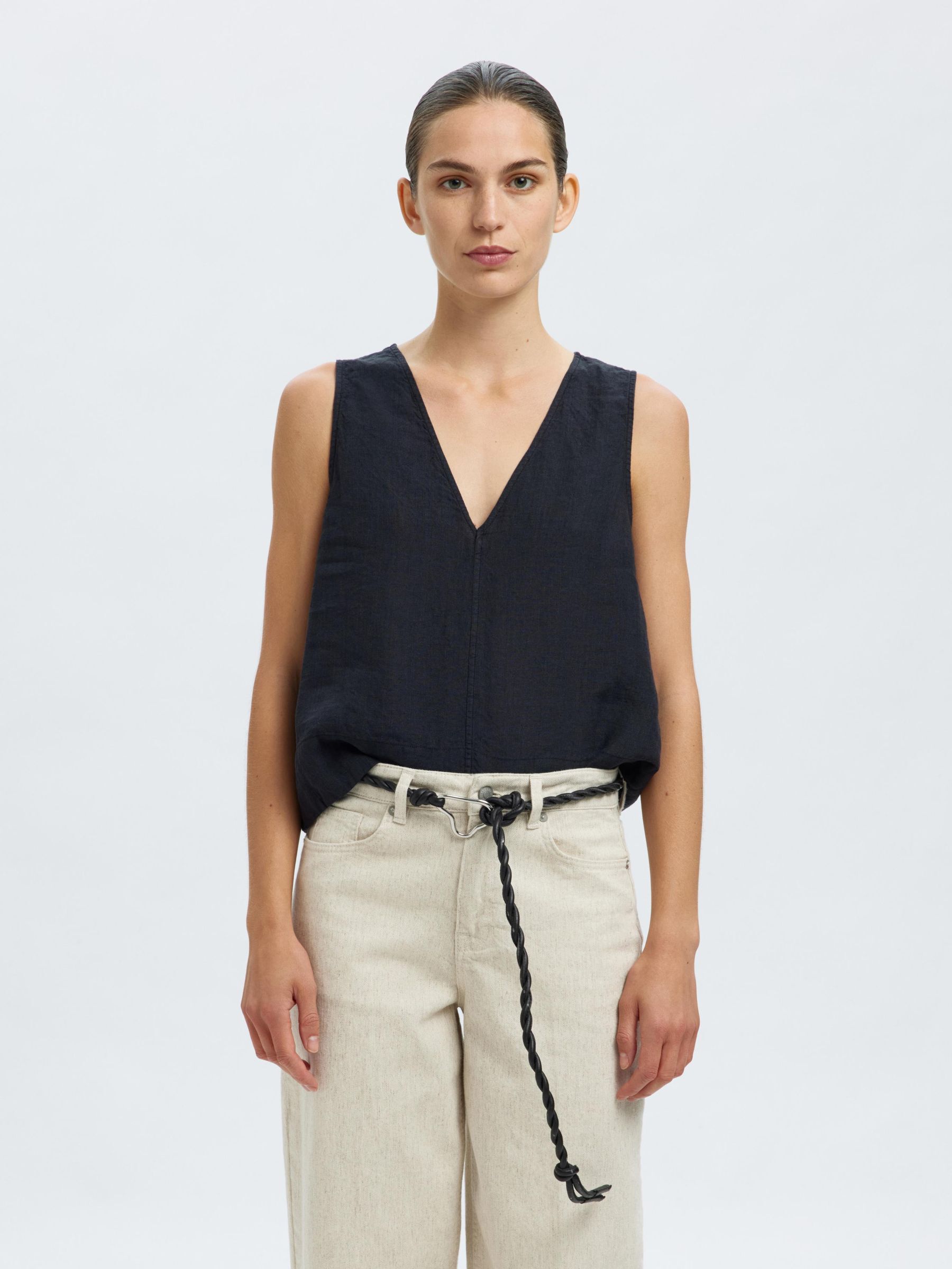 BRAIDED LEATHER BELT