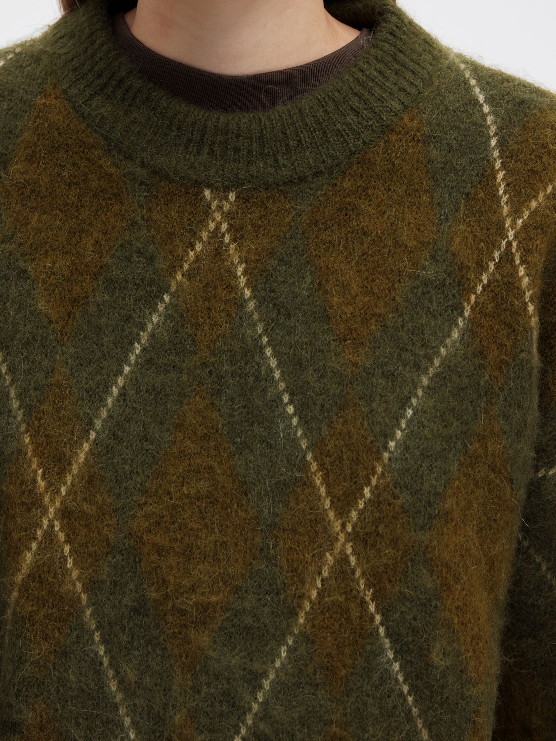ARGYLE STICKAD TRÖJA