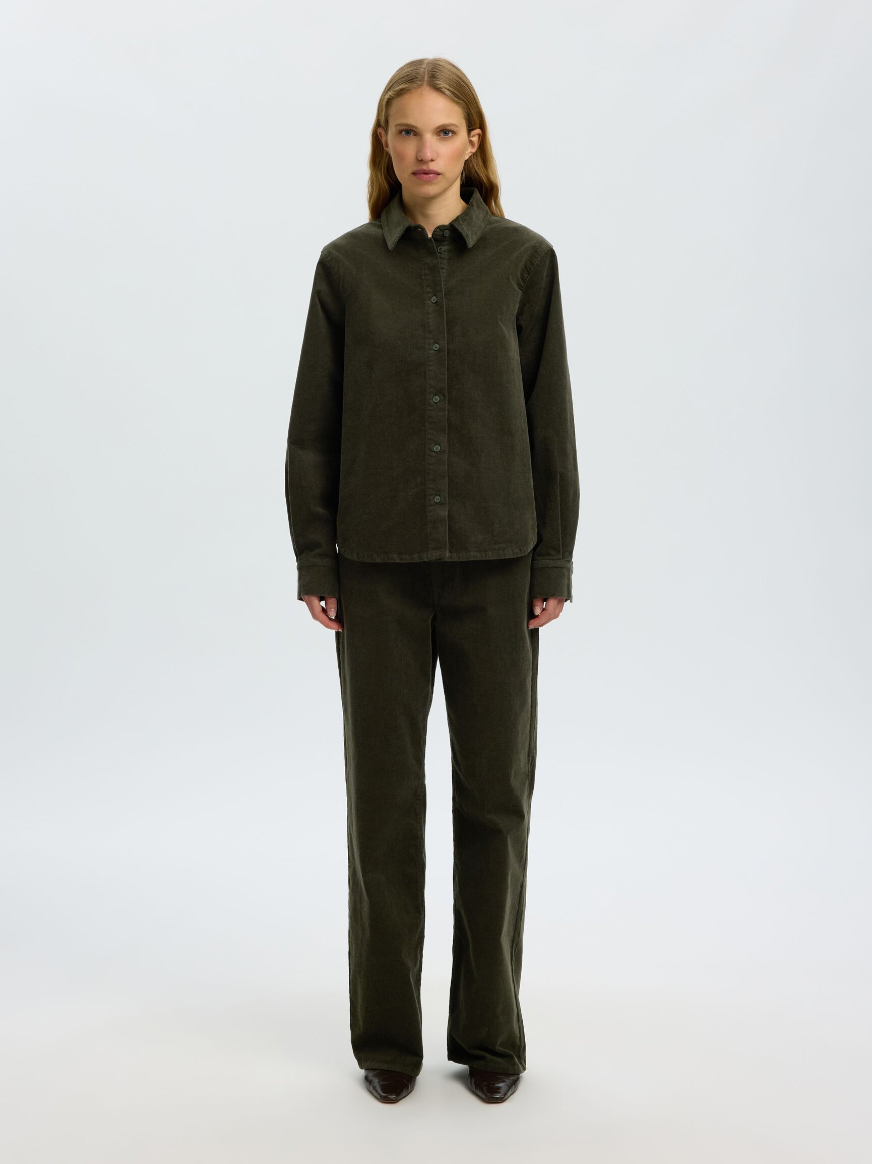 REGULAR FIT CORDUROY SHIRT