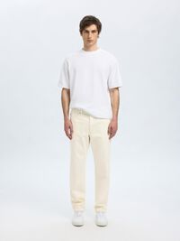 KATOENMIX STRAIGHT FIT JEANS, White Denim, highres