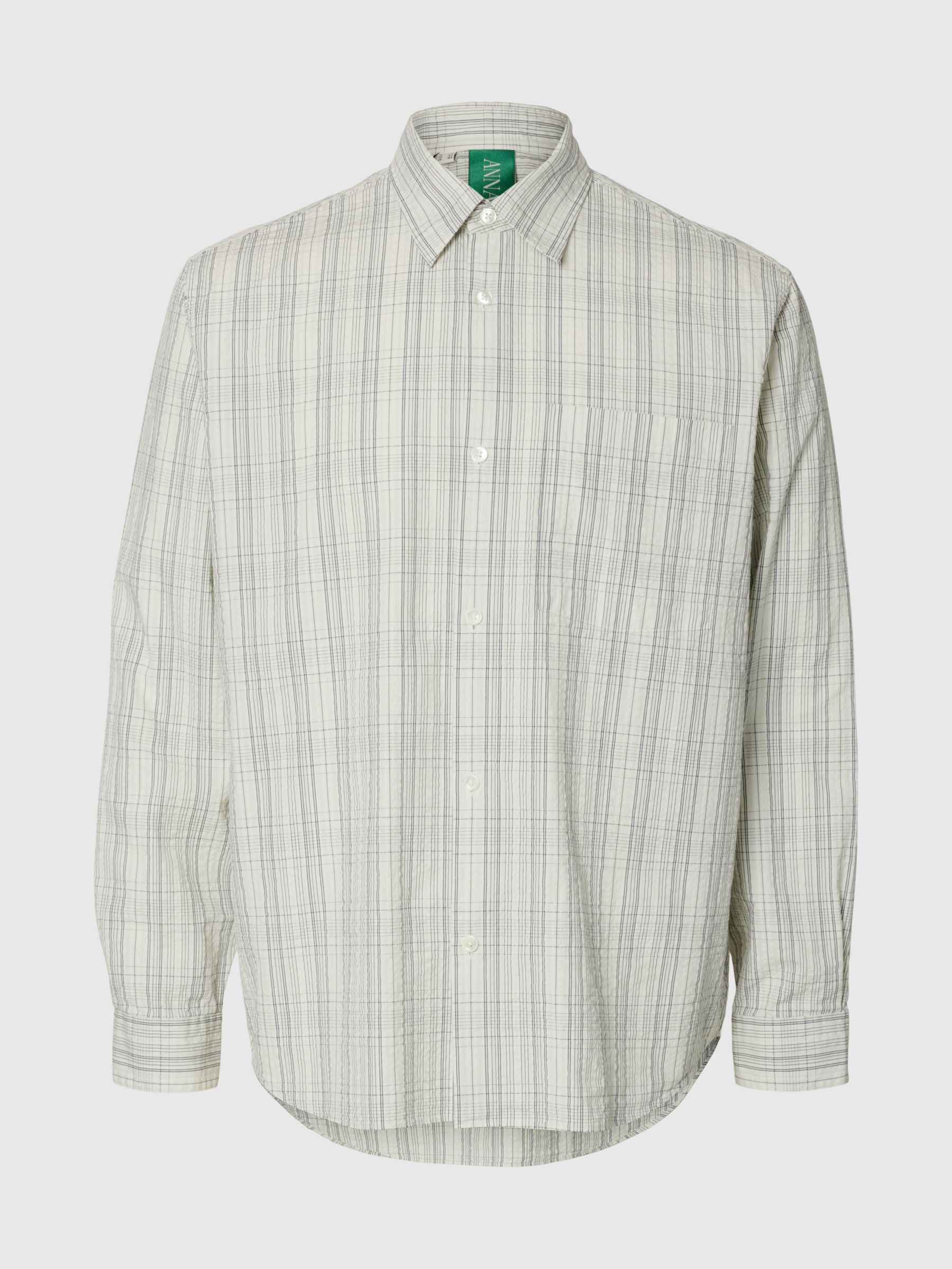 SEERSUCKER LONG SLEEVED SHIRT