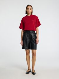 RELAXED FIT BORDURING T-SHIRT, Savvy Red, highres