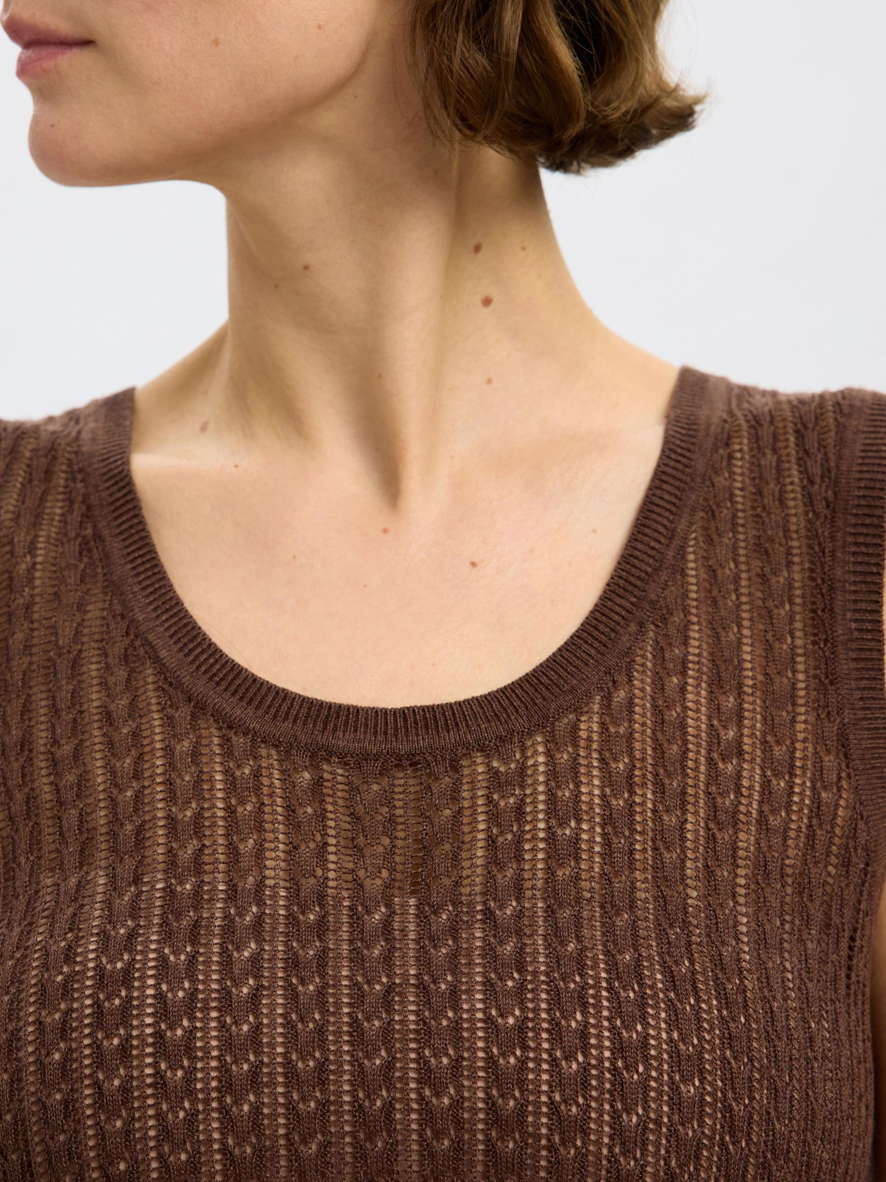 HEMP BLEND  KNITTED TOP