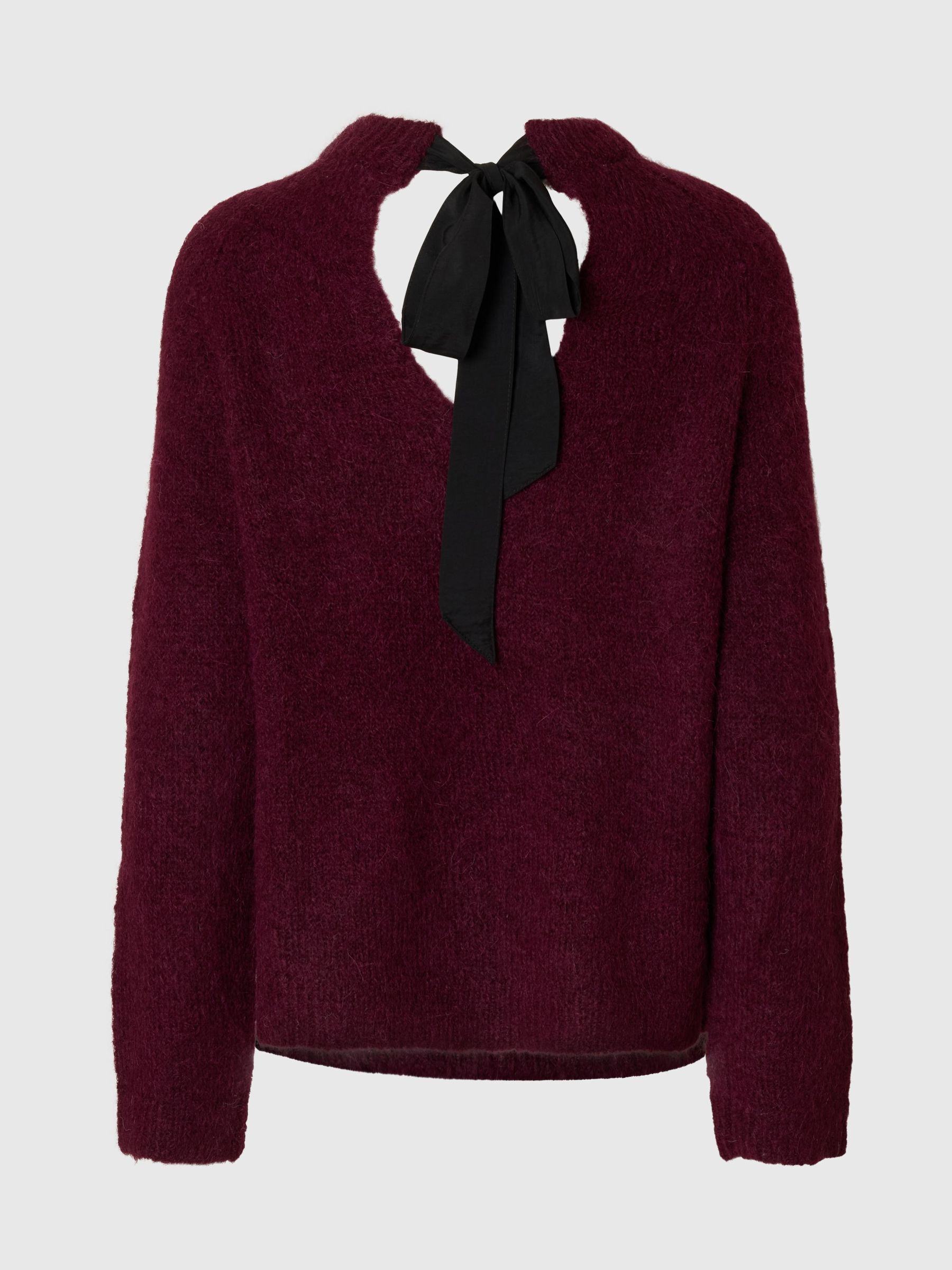 ALPACA WOOL BLEND BOW JUMPER