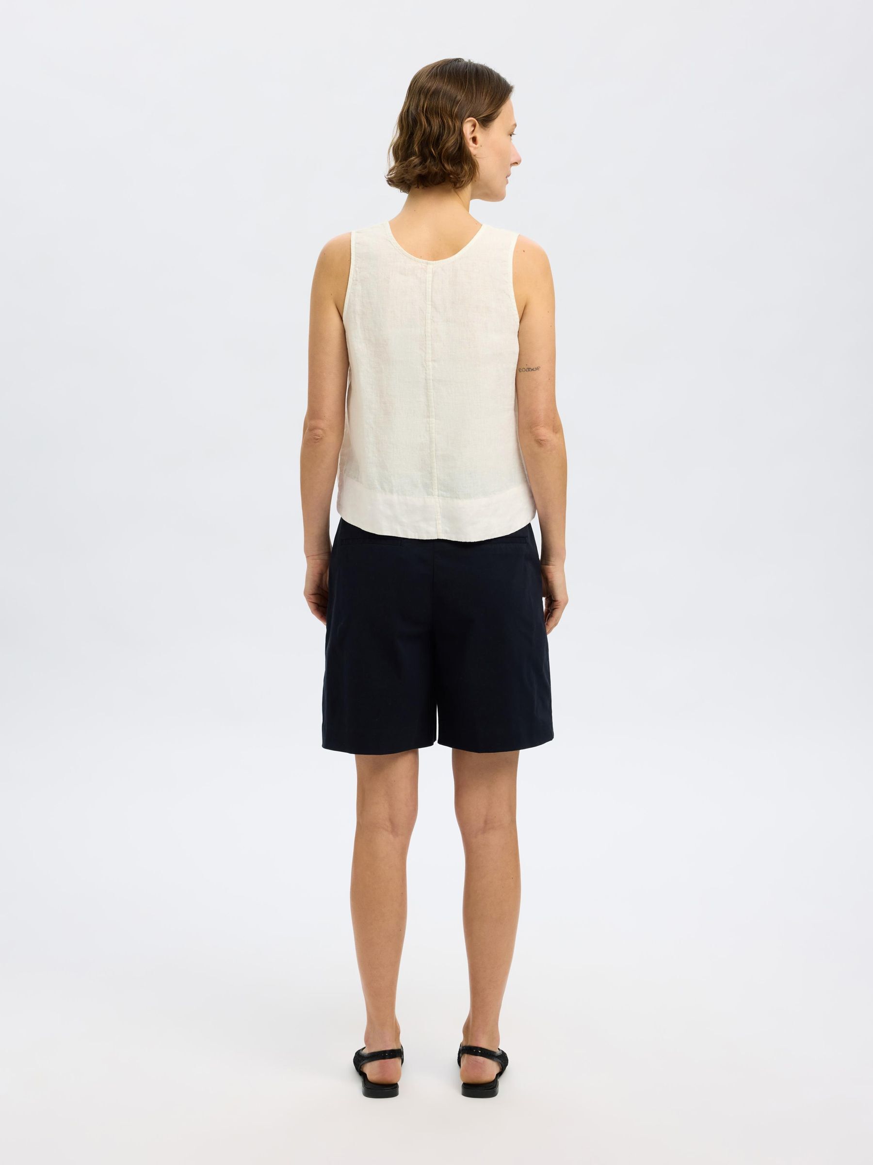100% LINEN REVERSIBLE TOP