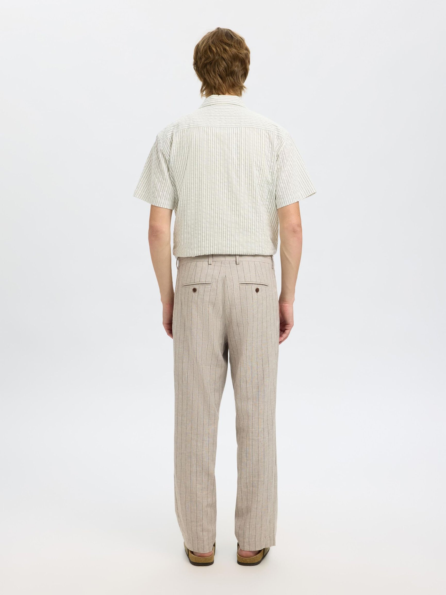 RELAXED FIT SUIT TROUSERS