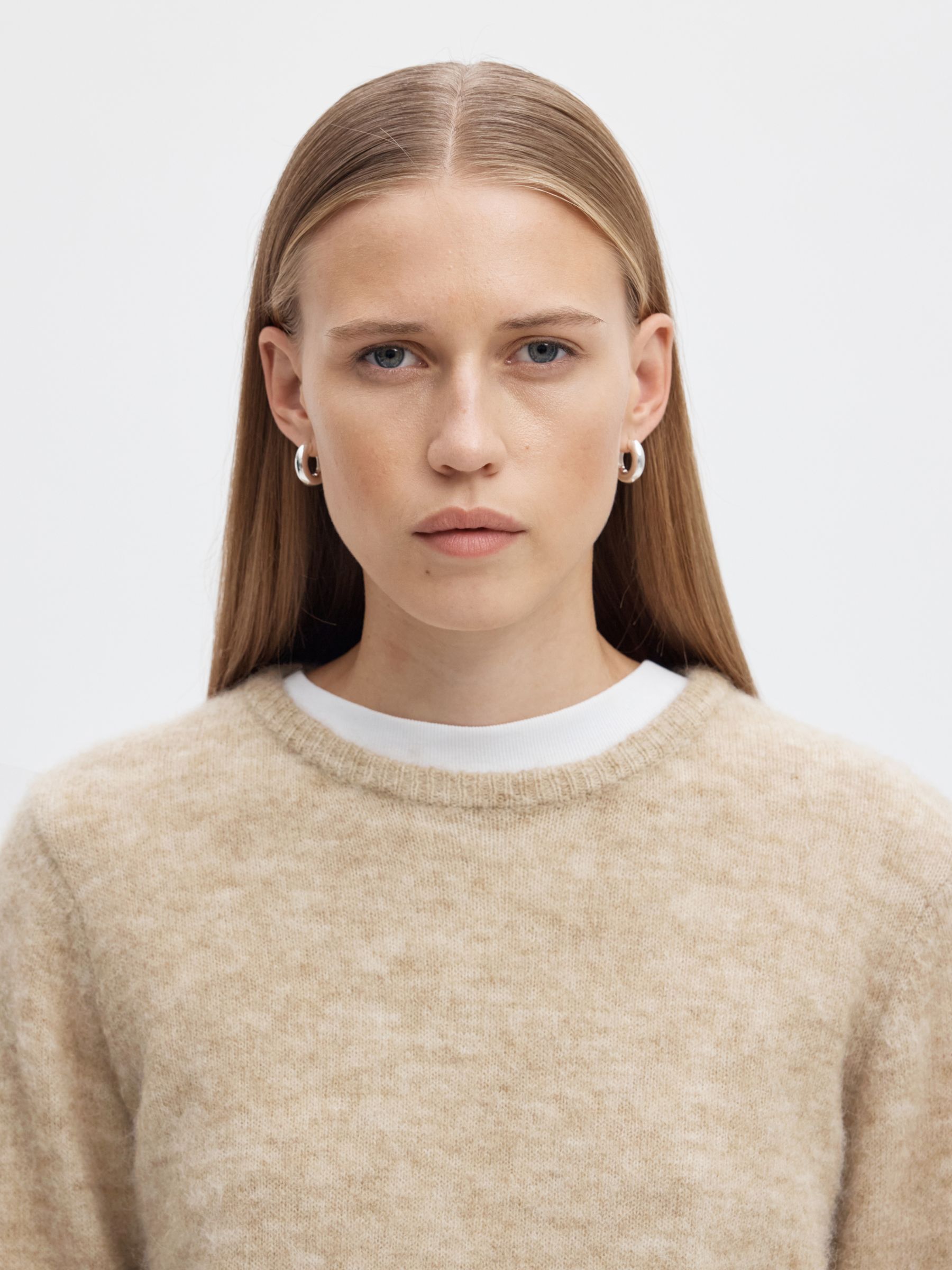 WOOL BLEND KNITTED JUMPER
