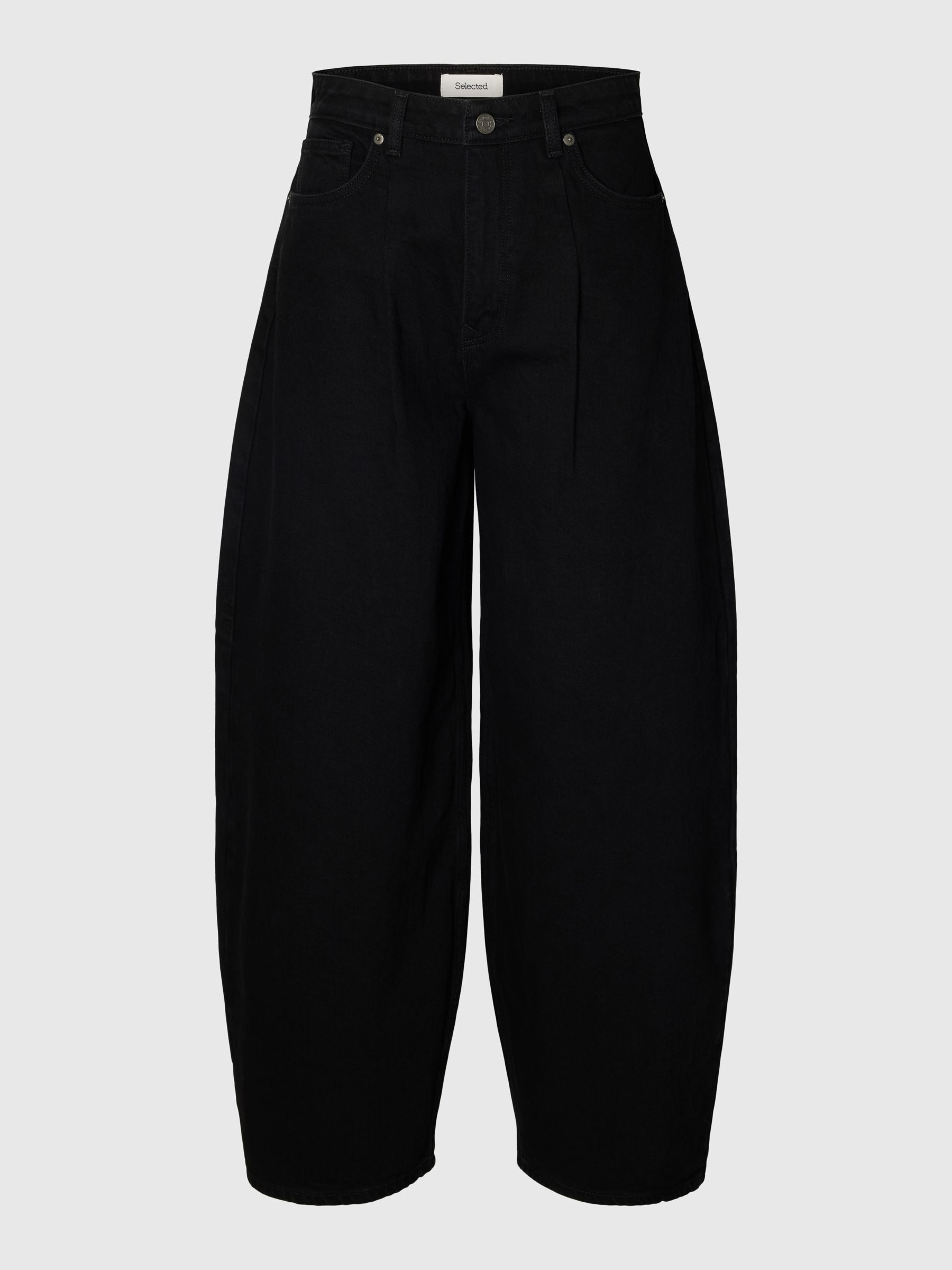 HIGH WAISTED BARREL FIT JEANS