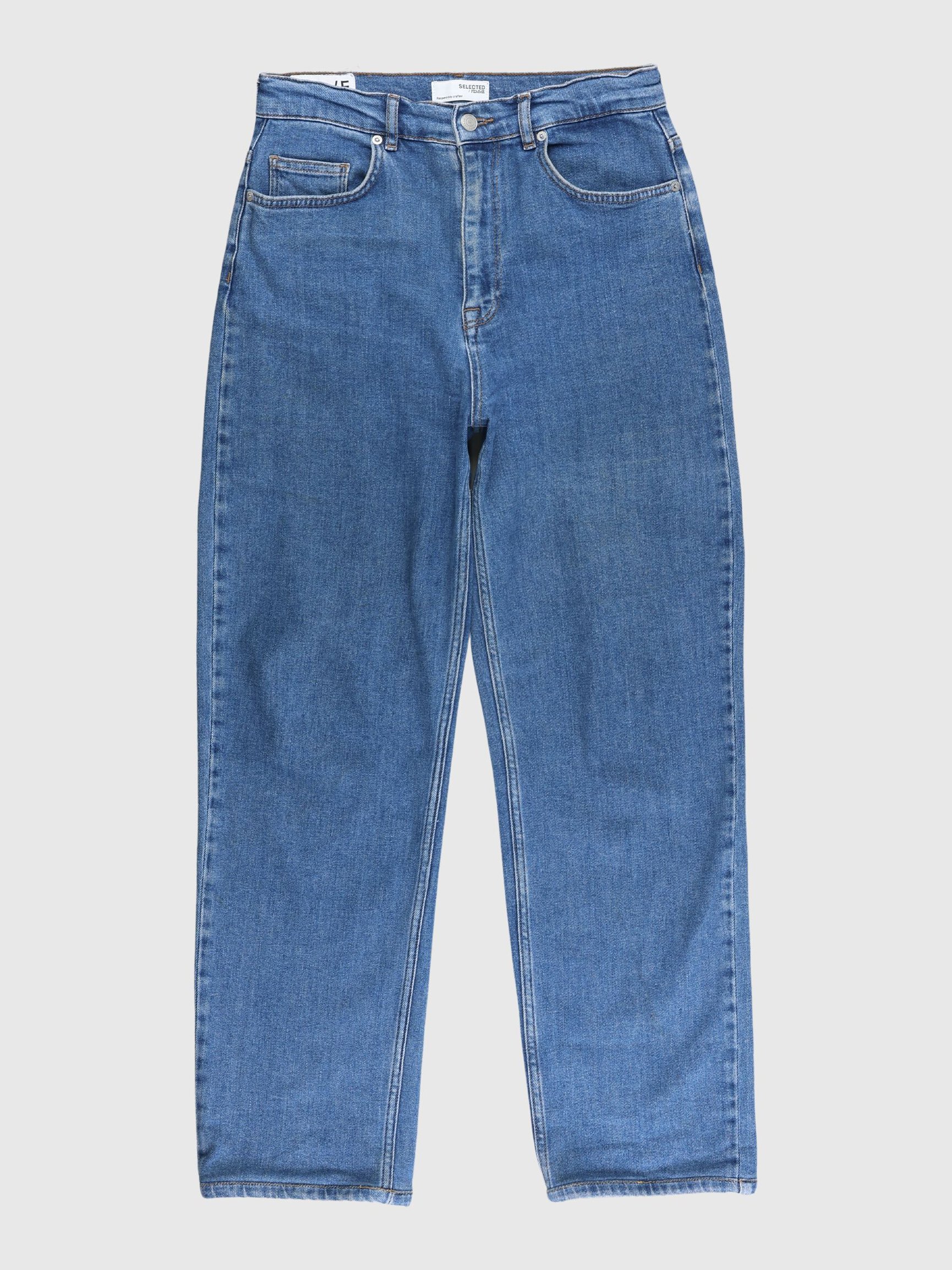 HIGH WAIST STRAIGHT FIT JEANS