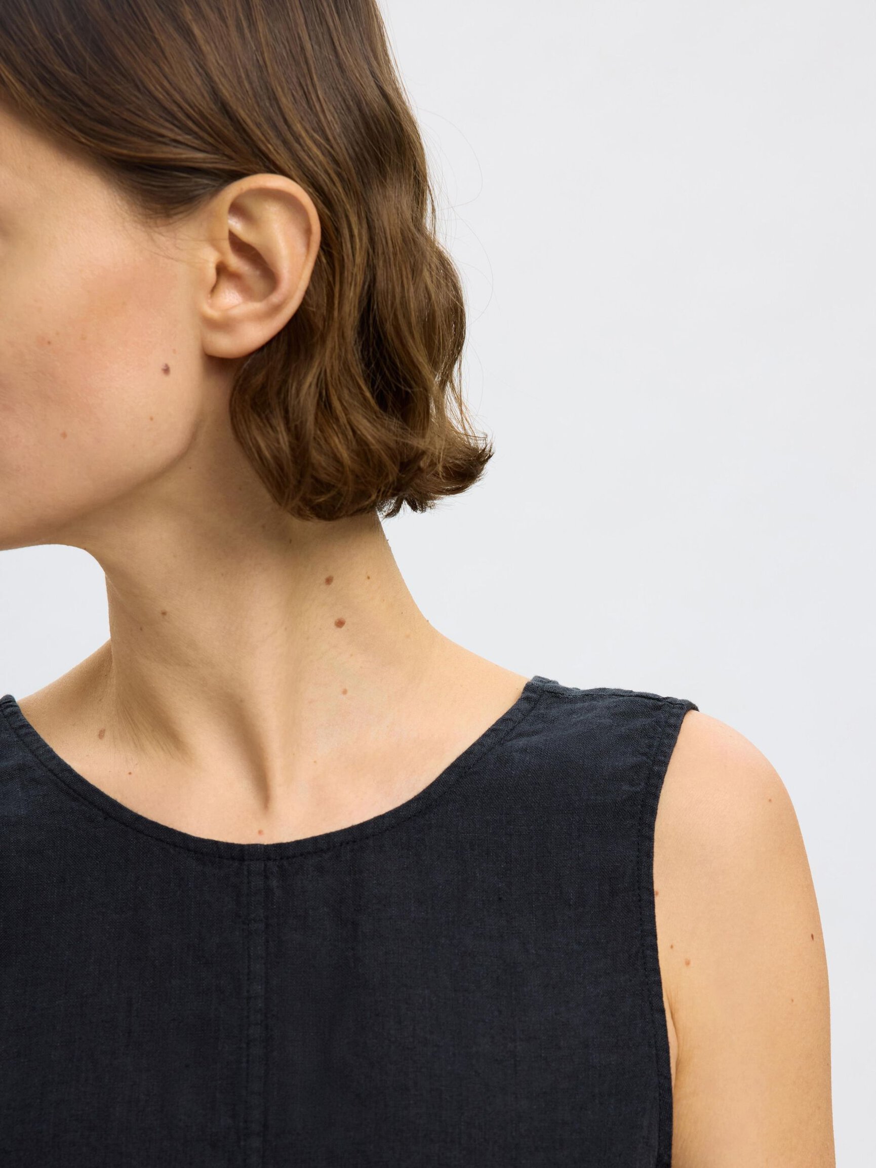 100% LINEN REVERSIBLE TOP