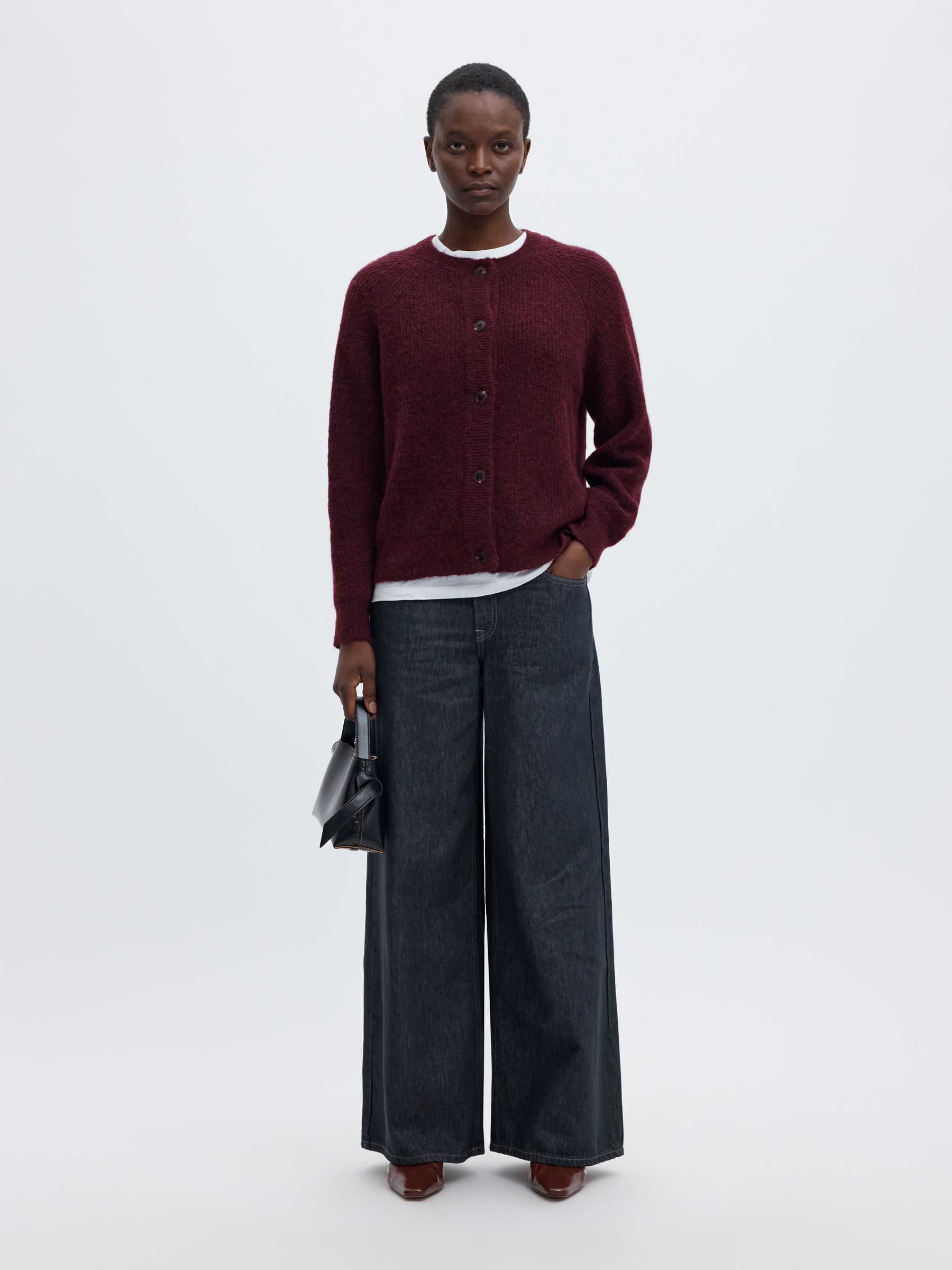 WOOL BLEND CARDIGAN