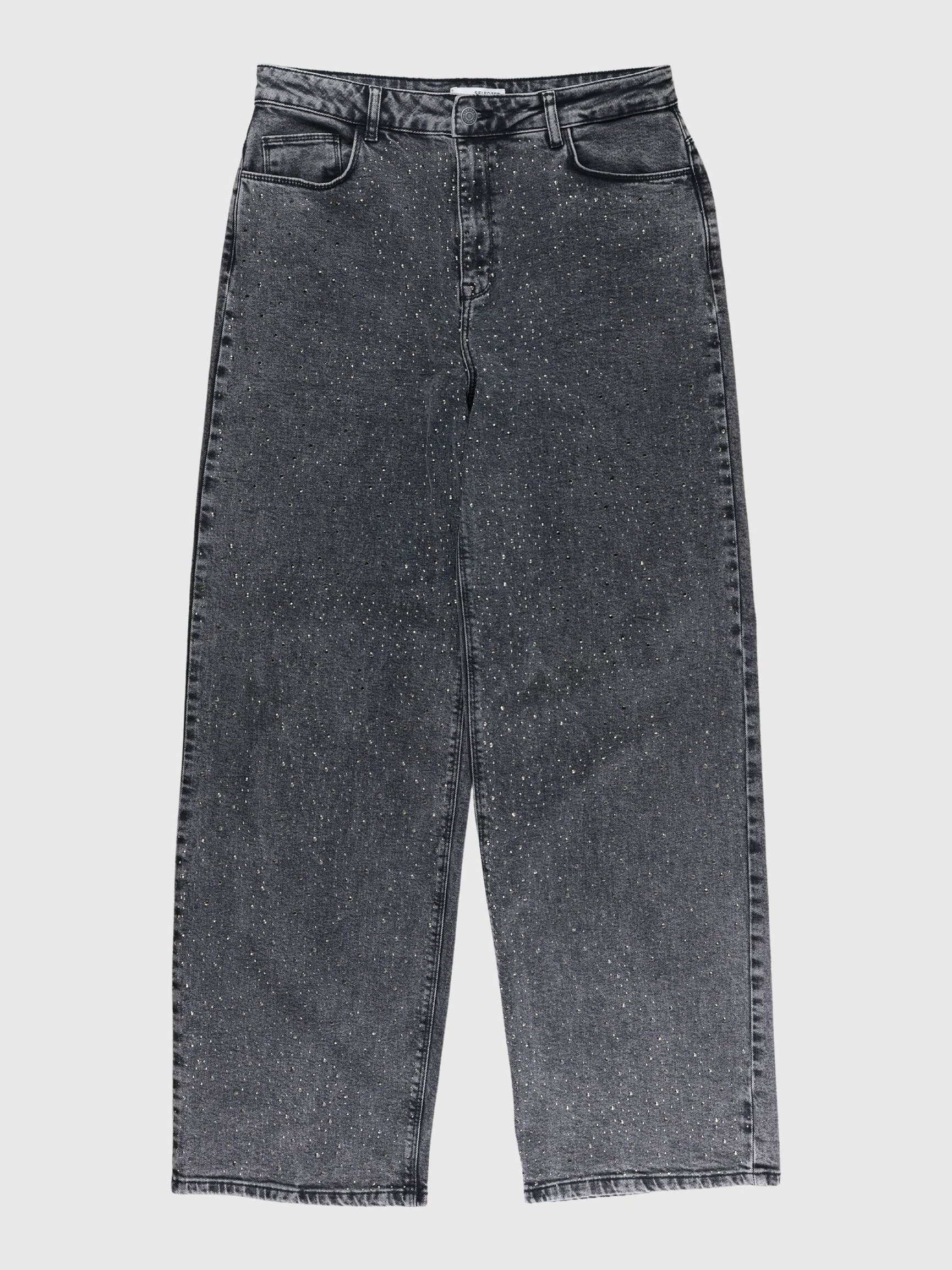 RHINSTEN WIDE FIT JEANS