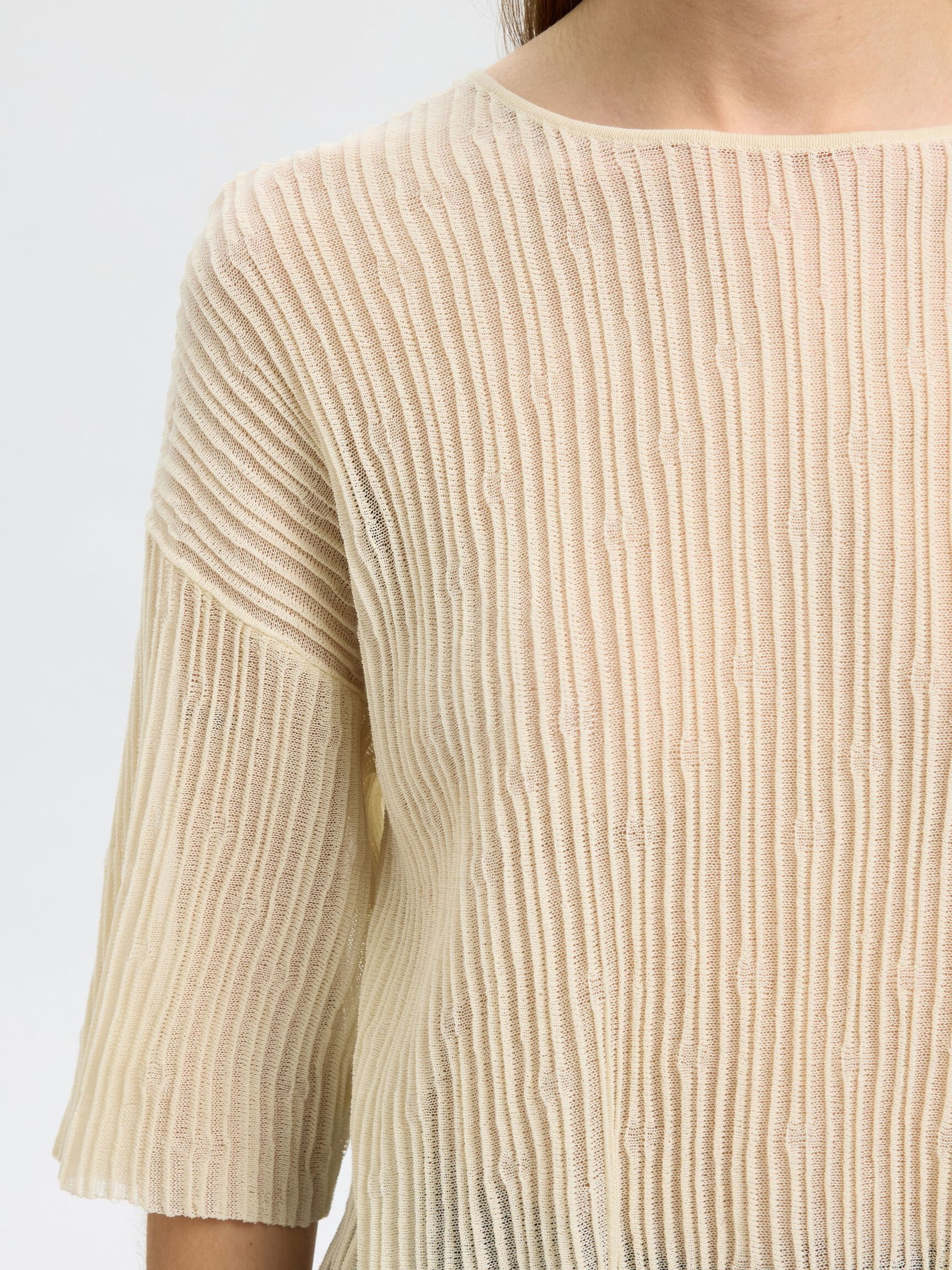 COTTON BLEND KNITTED TOP