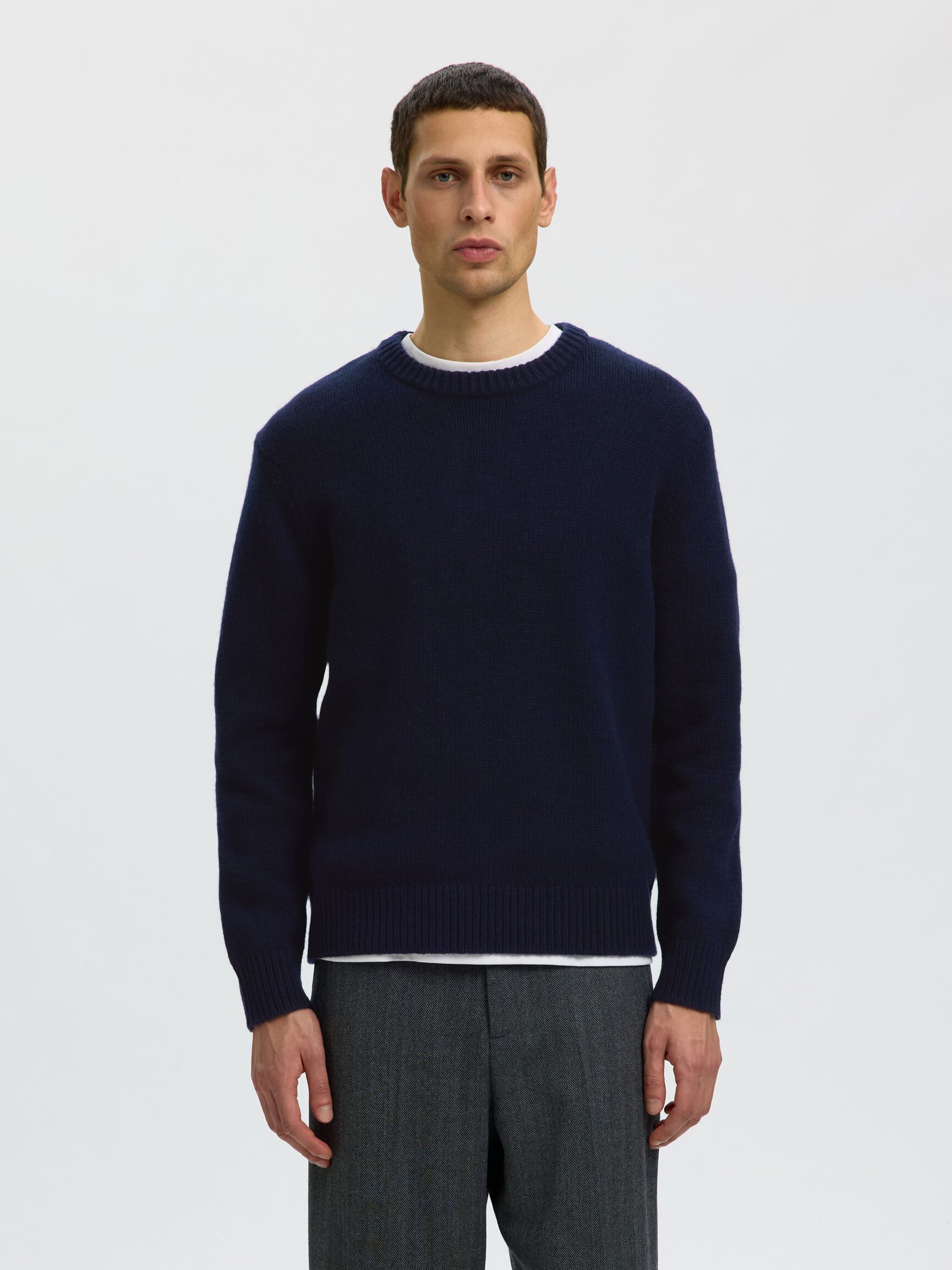 WOOL BLEND RELAXED FIT JUMPER