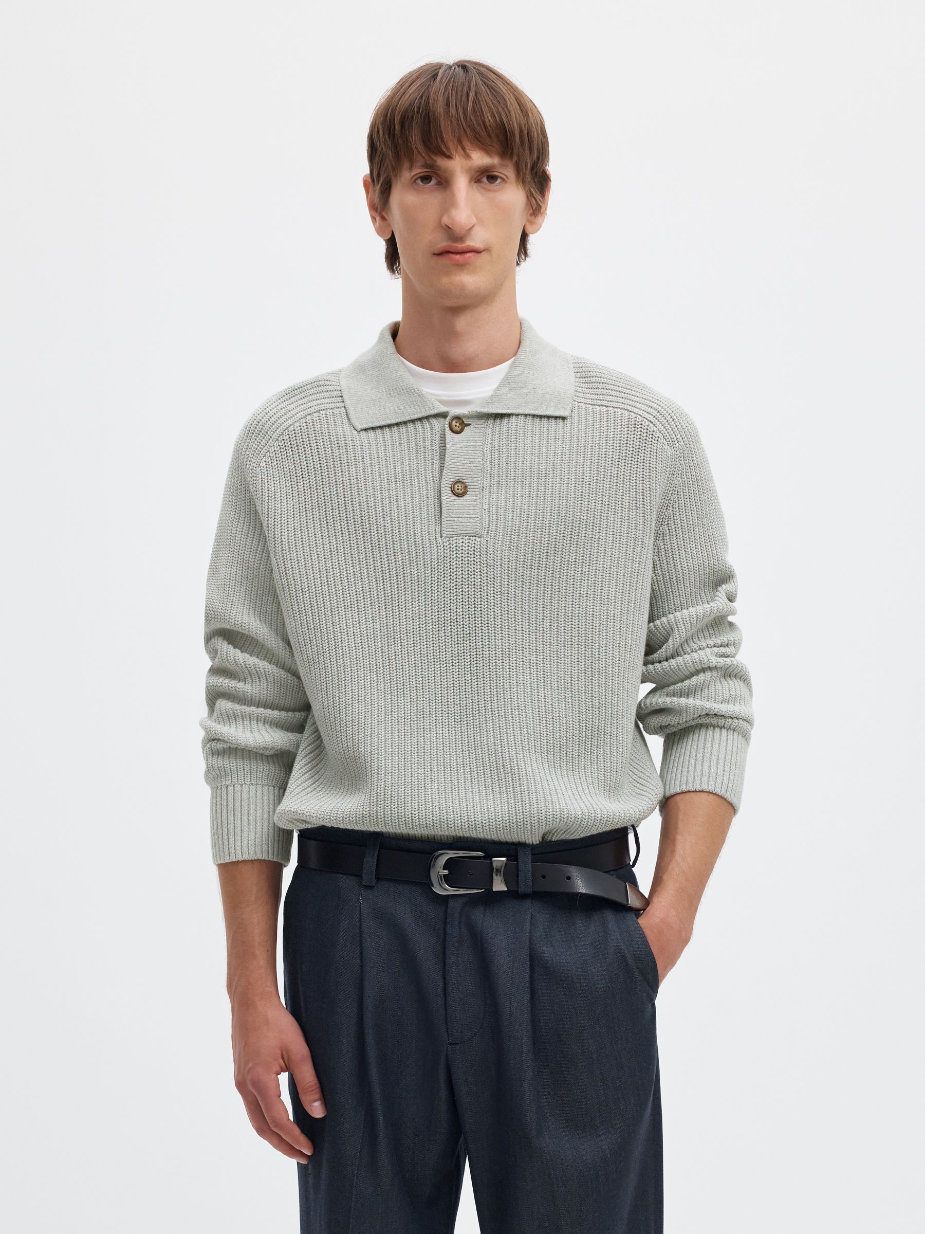 RIBBED PULLOVER