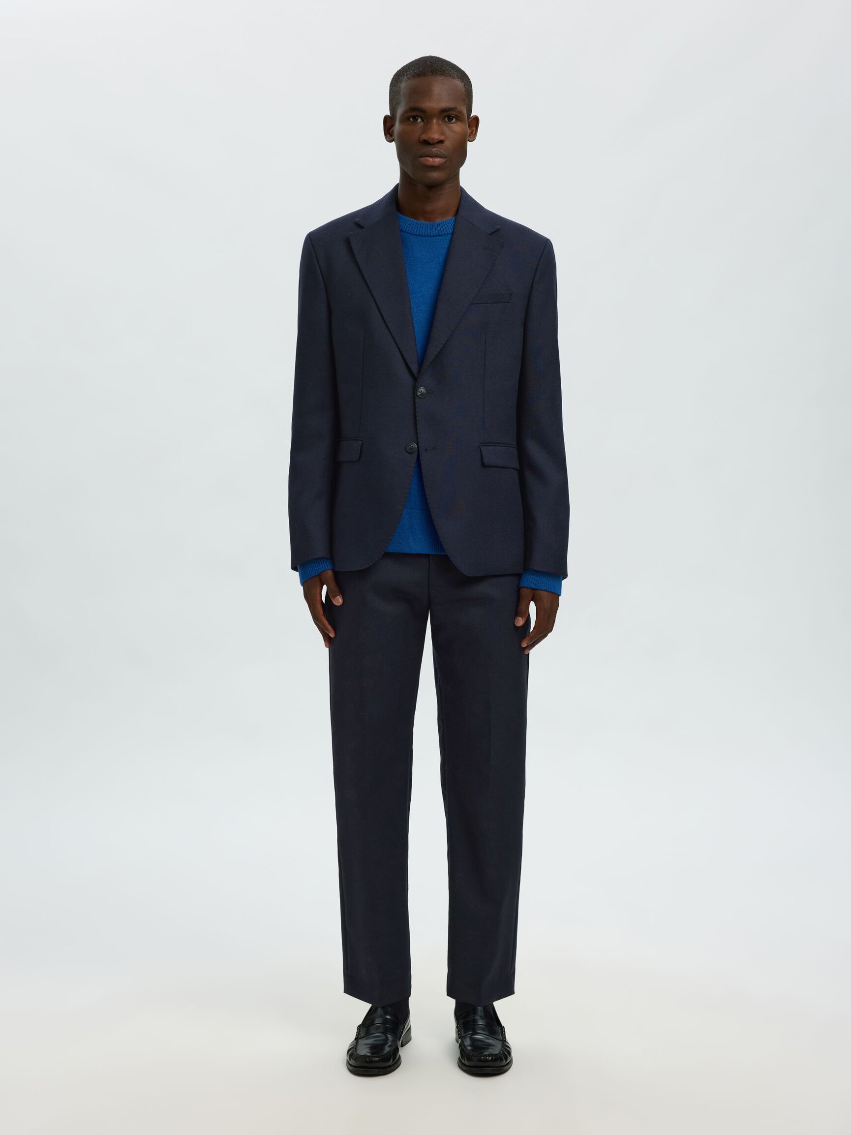 100% WOOL SUIT TROUSERS