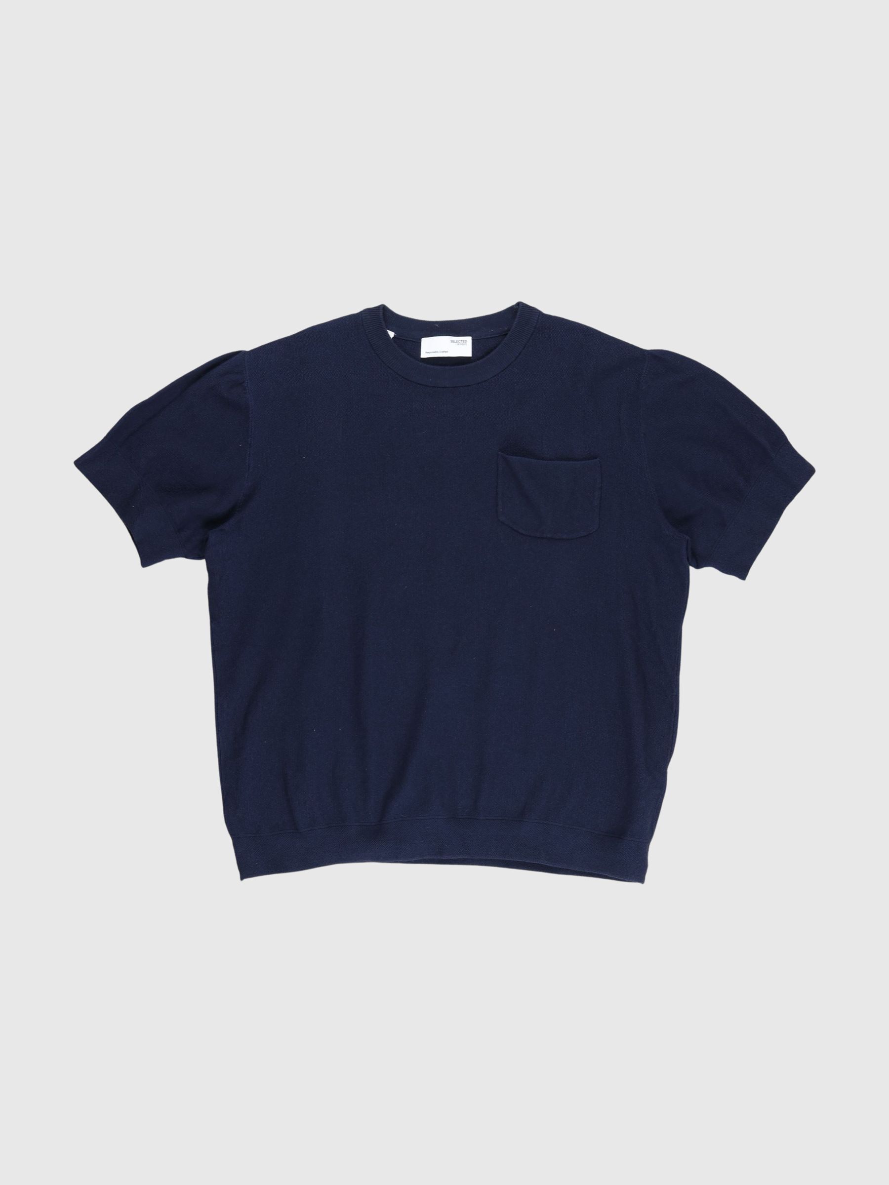 KNITTED SHORT SLEEVED TOP