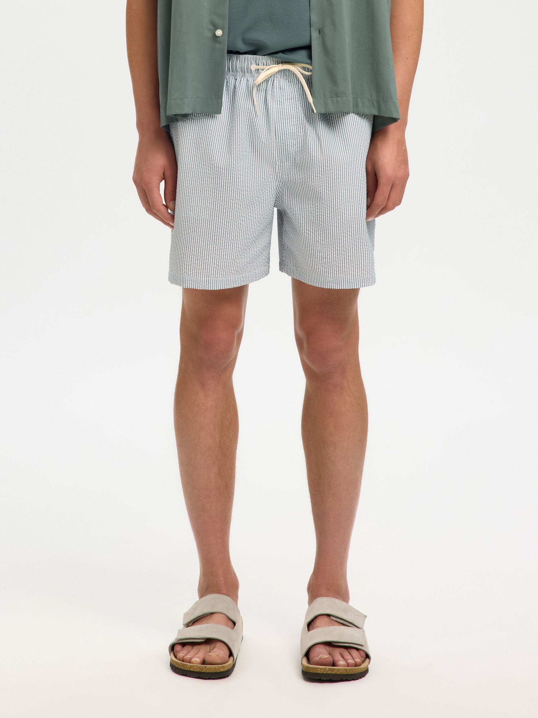 SEERSUCKER SWIM SHORTS