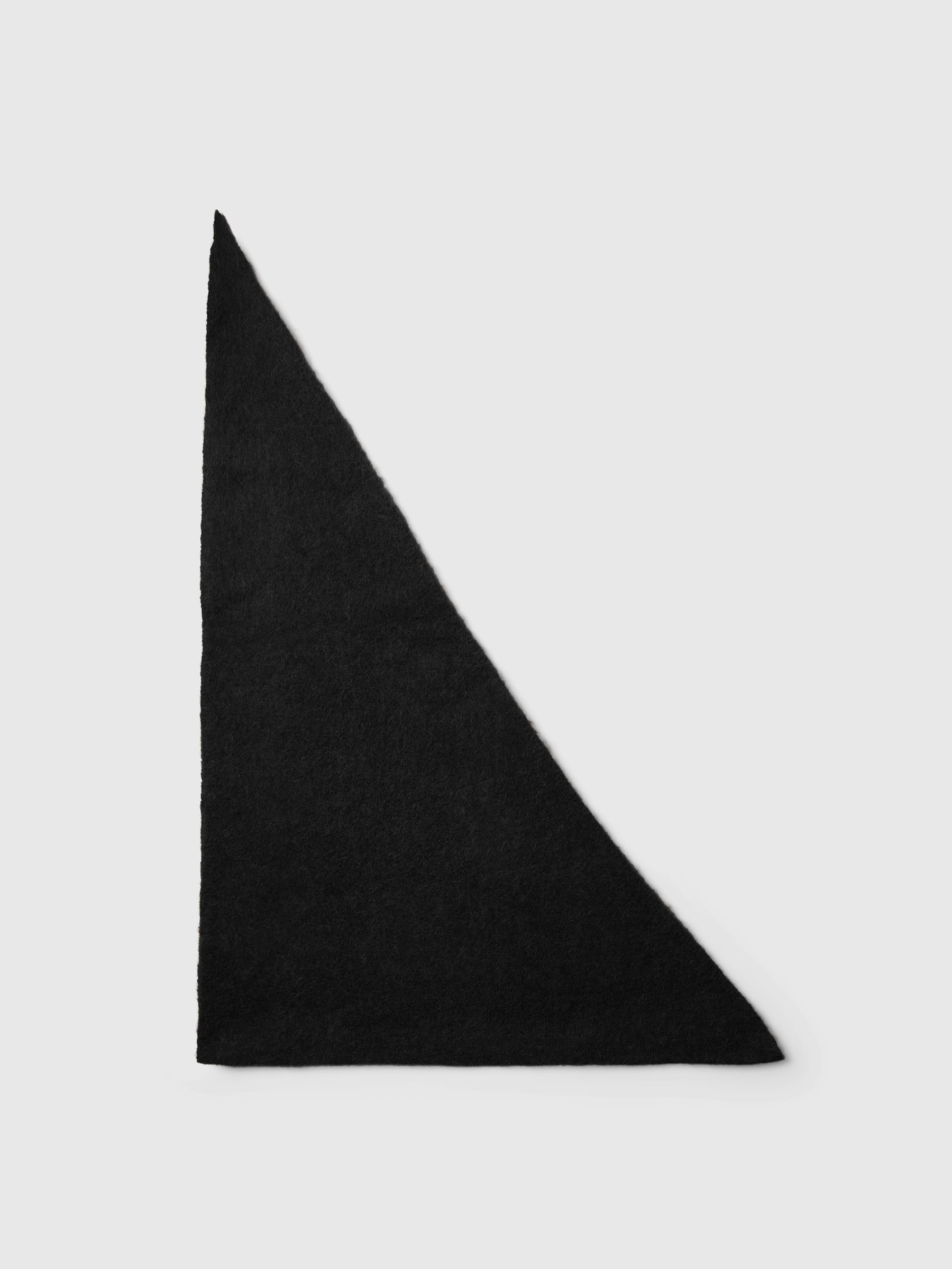 WOOL BLEND TRIANGLE SCARF