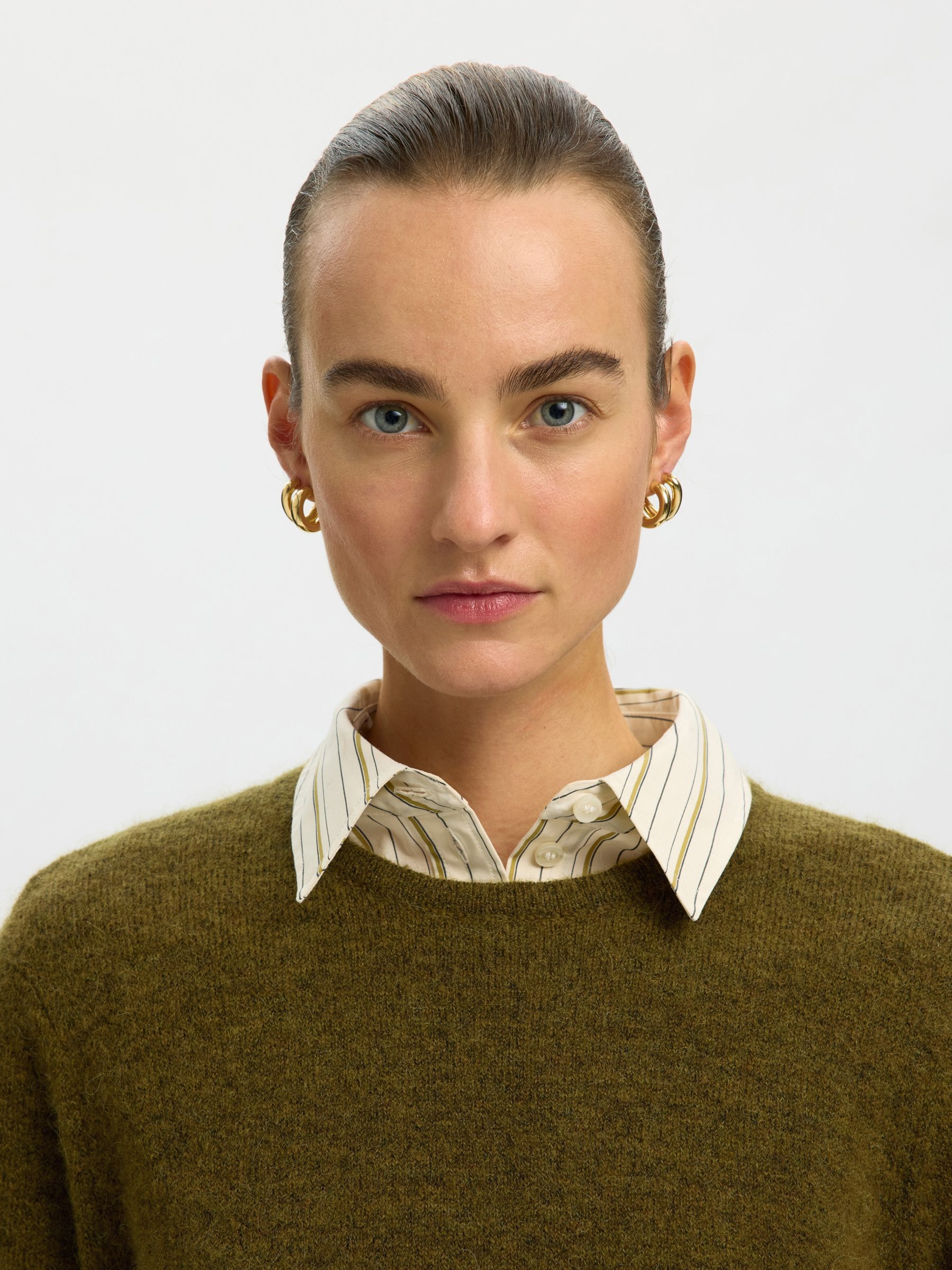 WOOL BLEND KNITTED PULLOVER