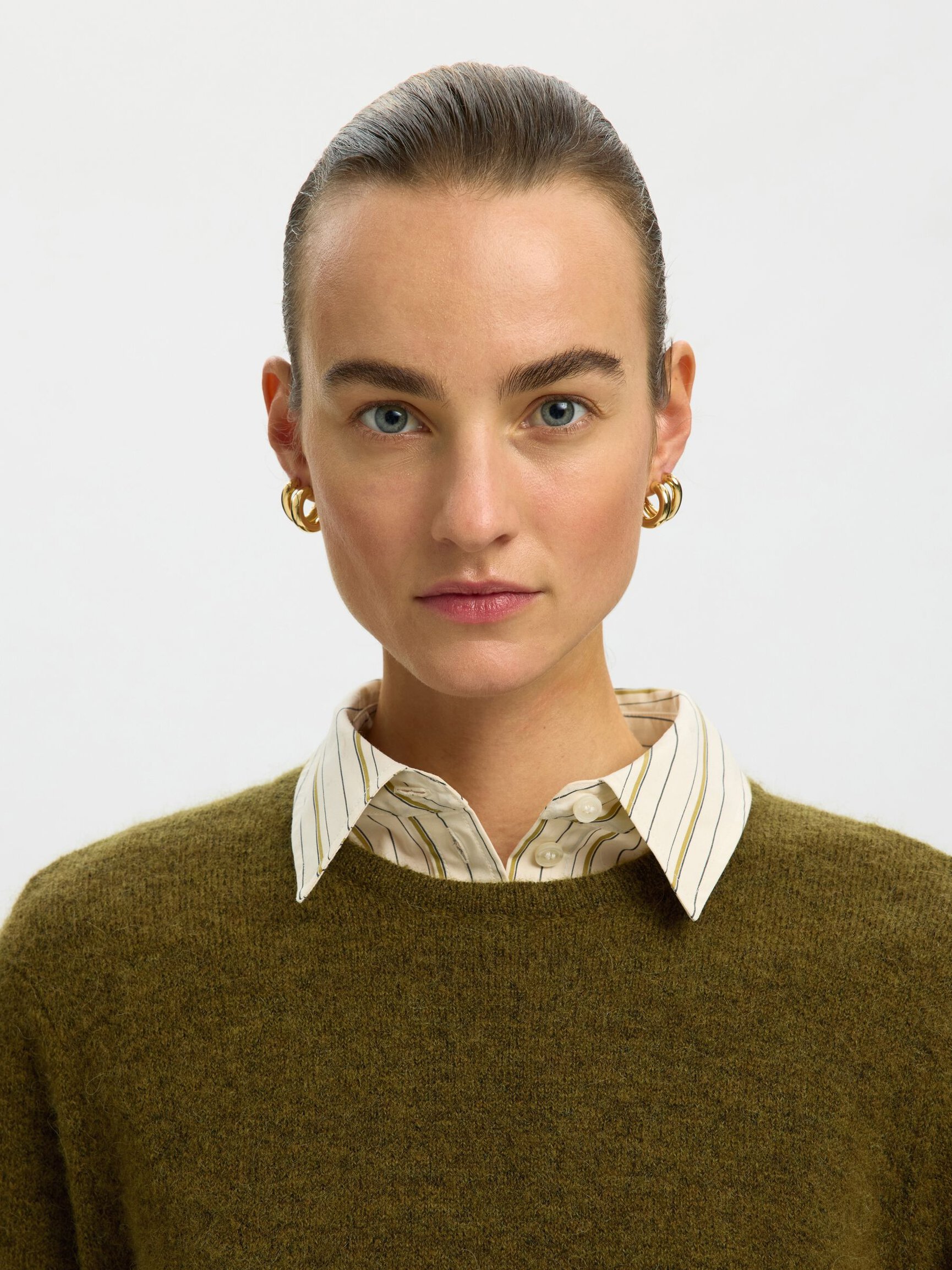 WOOL BLEND KNITTED PULLOVER