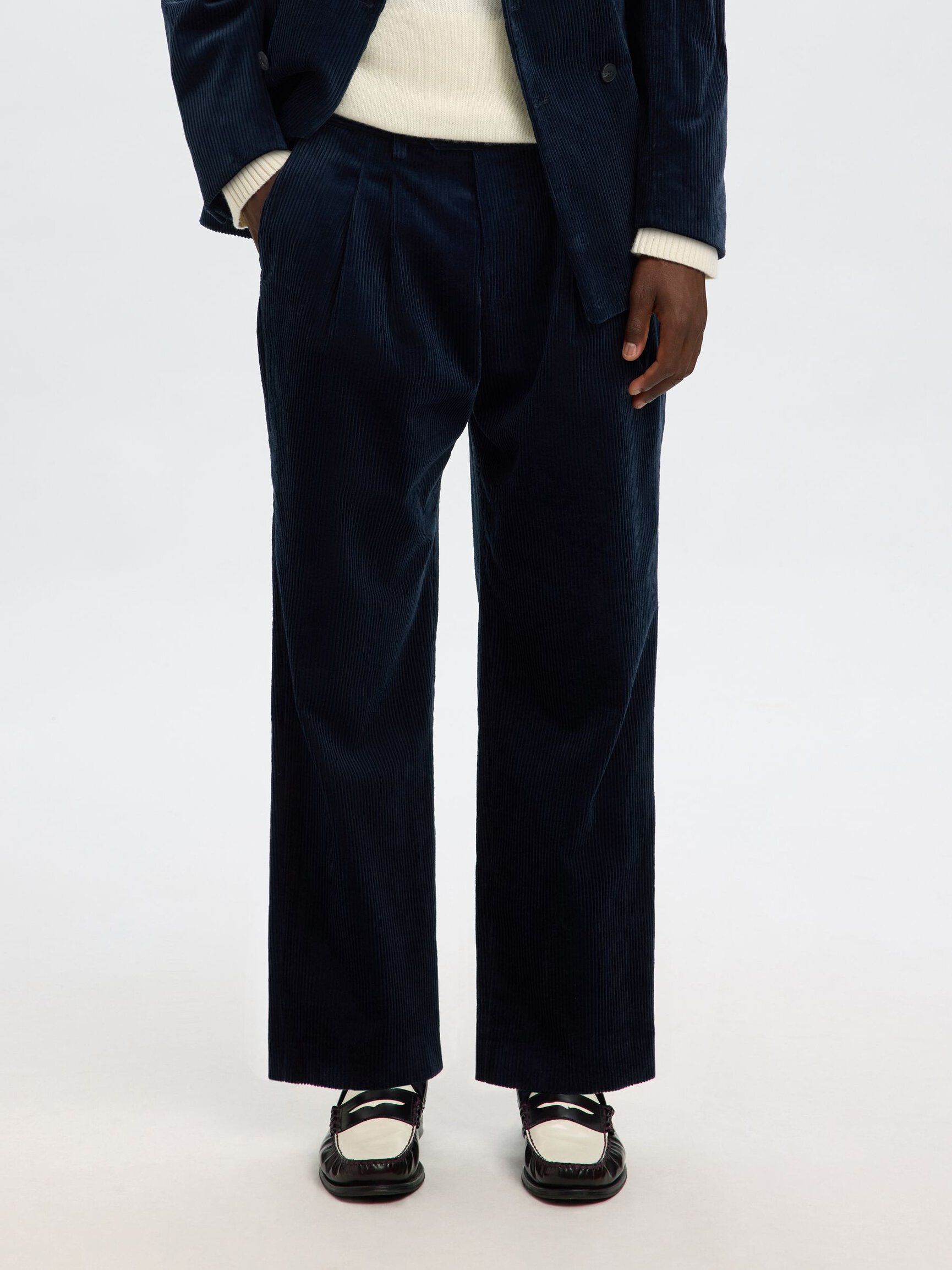 CORDUROY SUIT TROUSERS