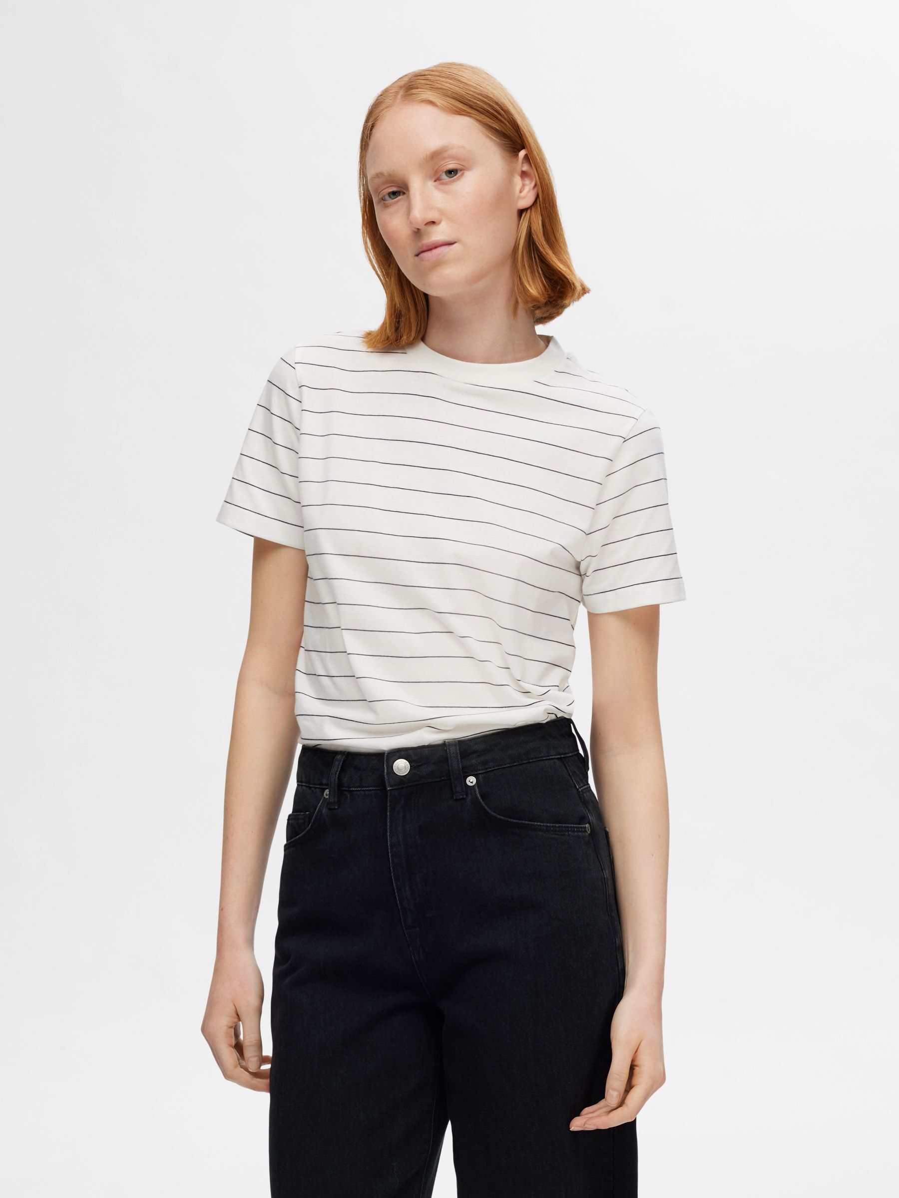 EN COTON RAYÉ T-SHIRT