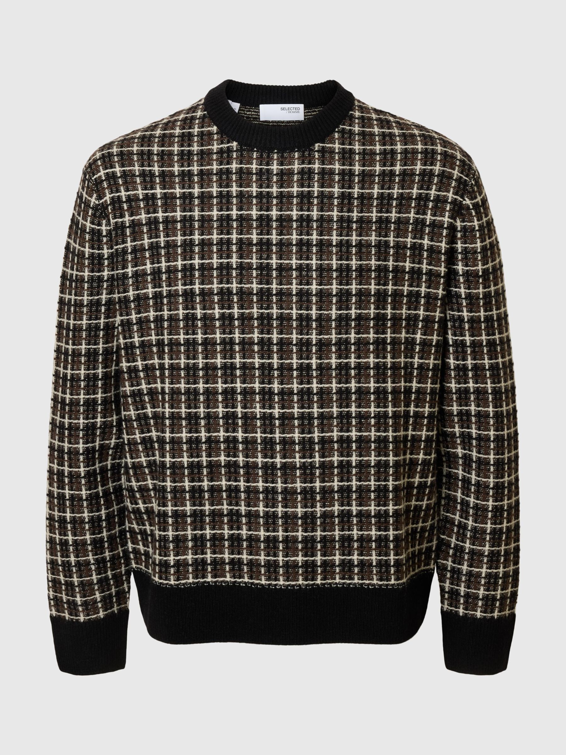 WOOL BLEND CREWNECK JUMPER