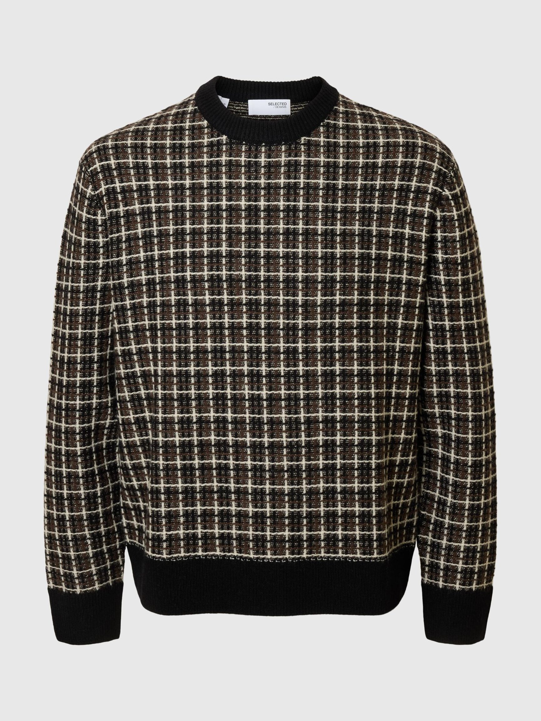 WOOL BLEND CREWNECK JUMPER