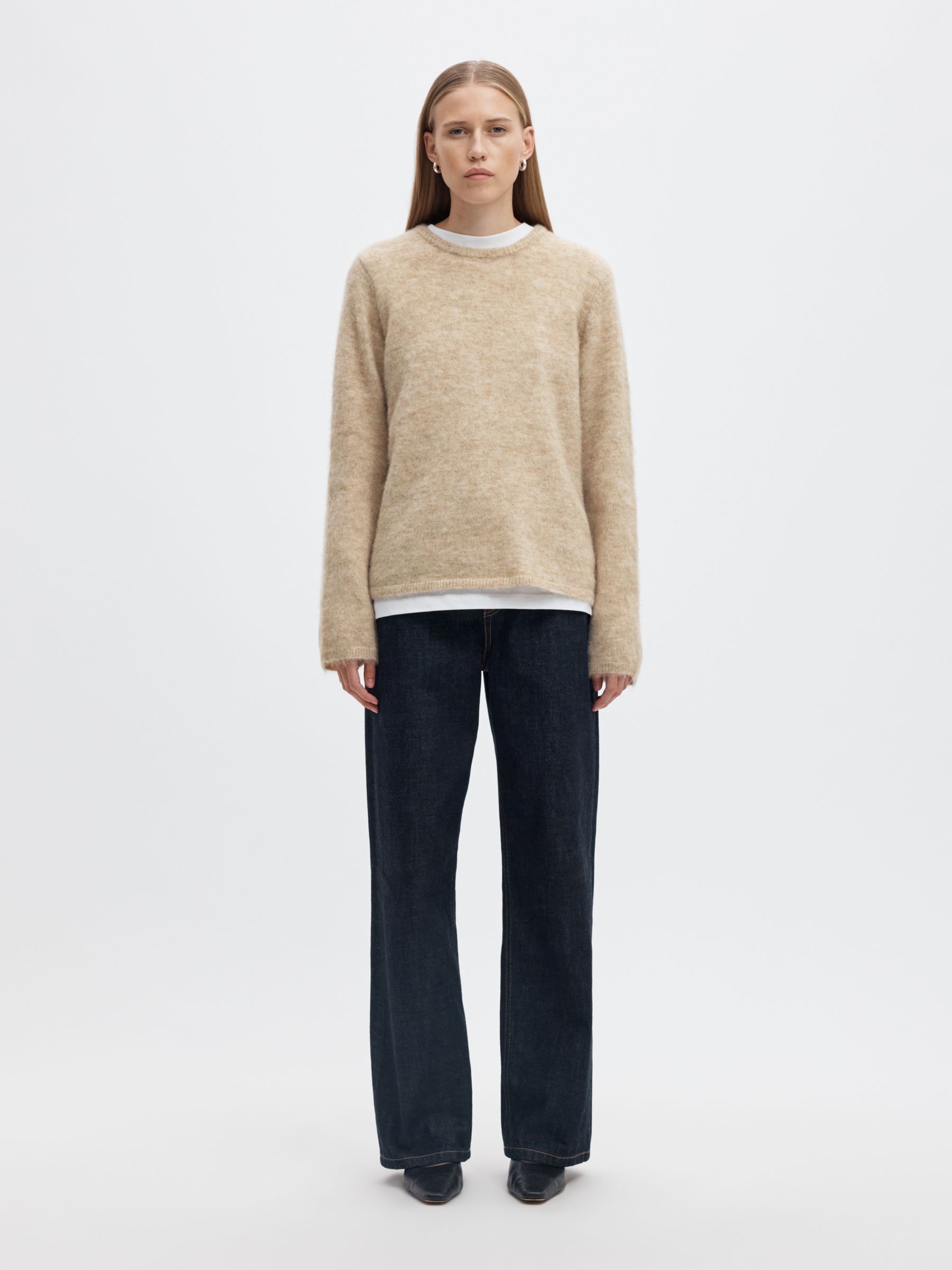 WOOL BLEND KNITTED JUMPER