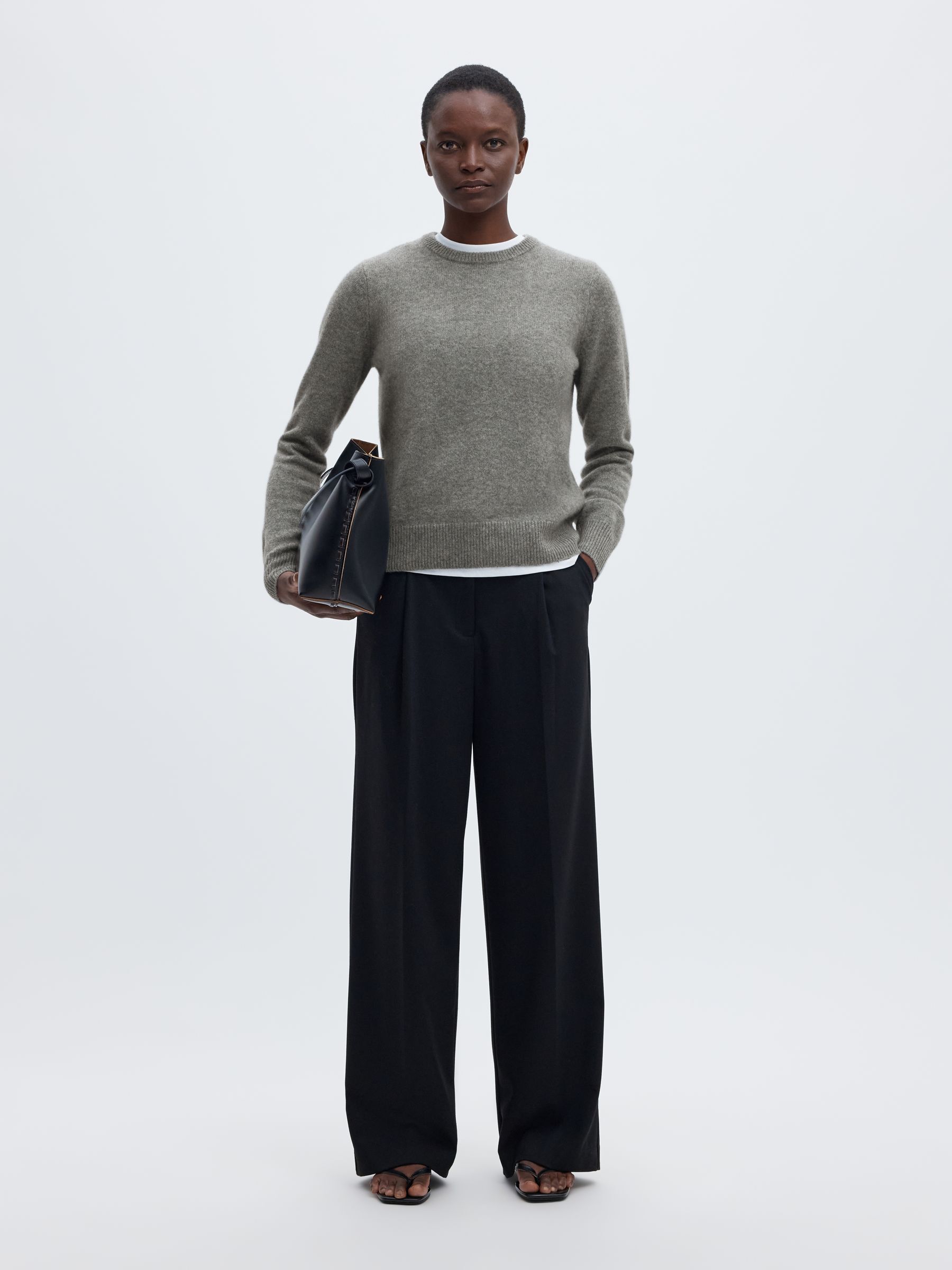 KASJMIR STRIKKET PULLOVER