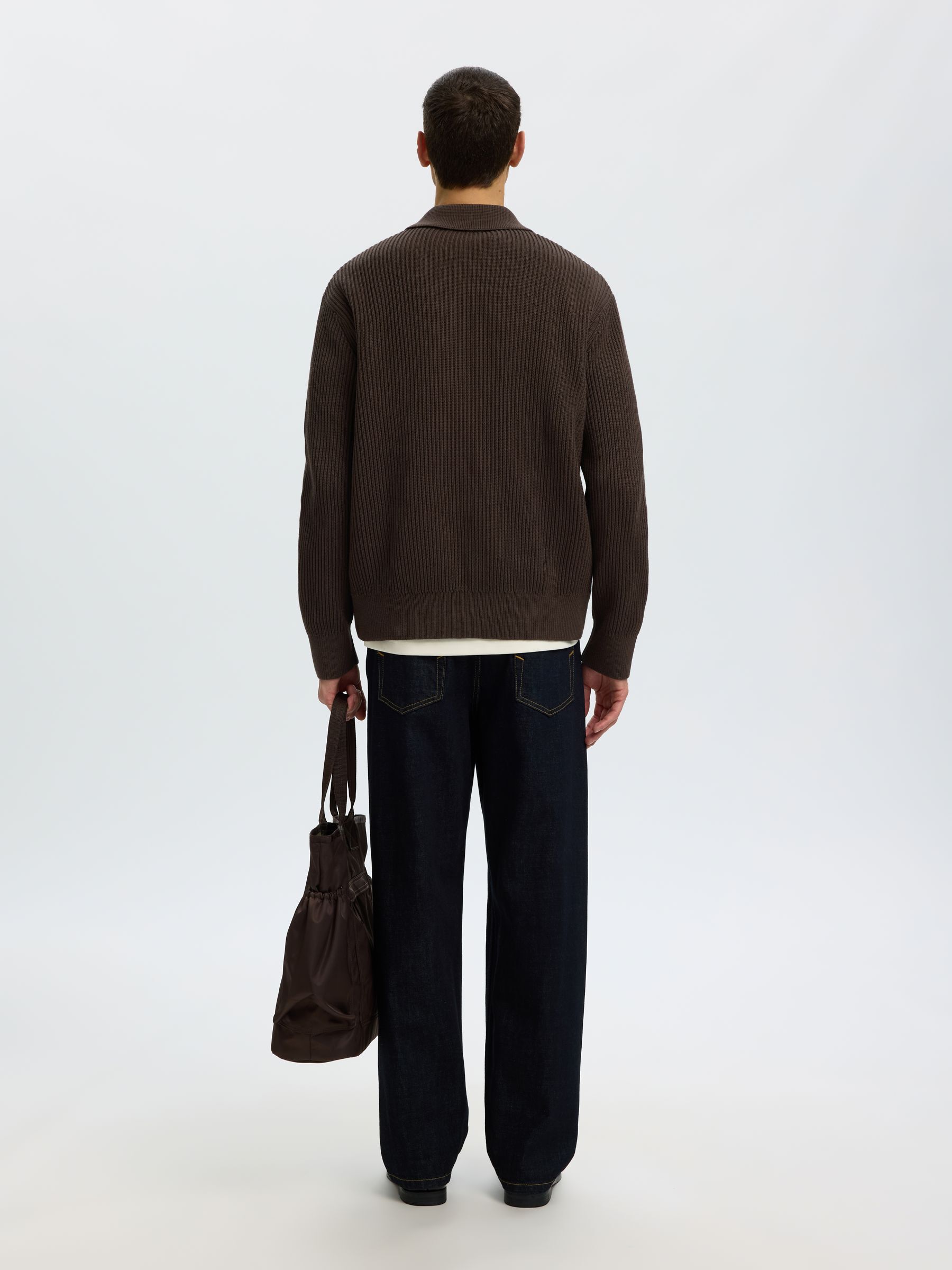 COTTON POLO CARDIGAN