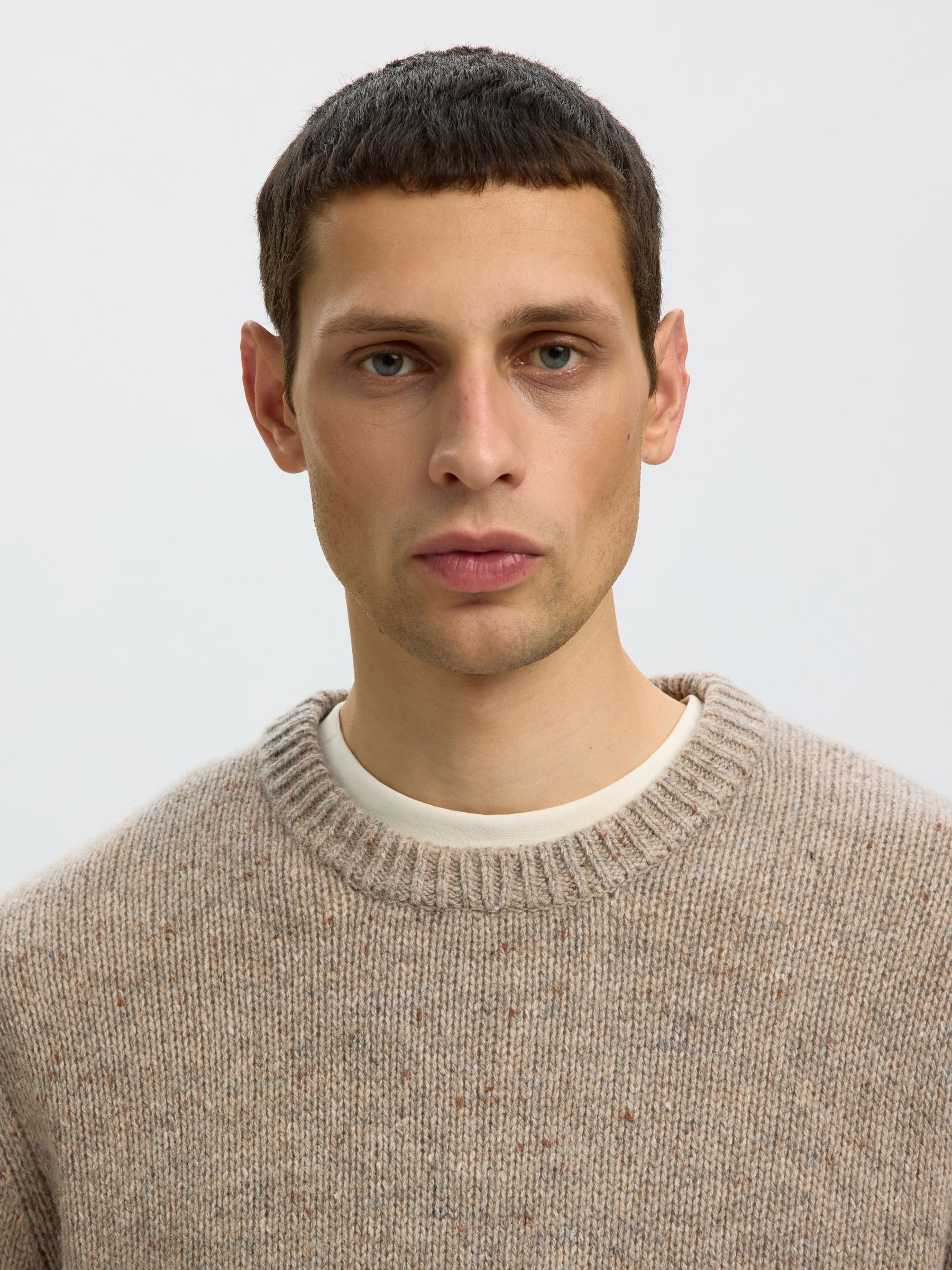 WOOL BLEND RELAXED FIT JUMPER