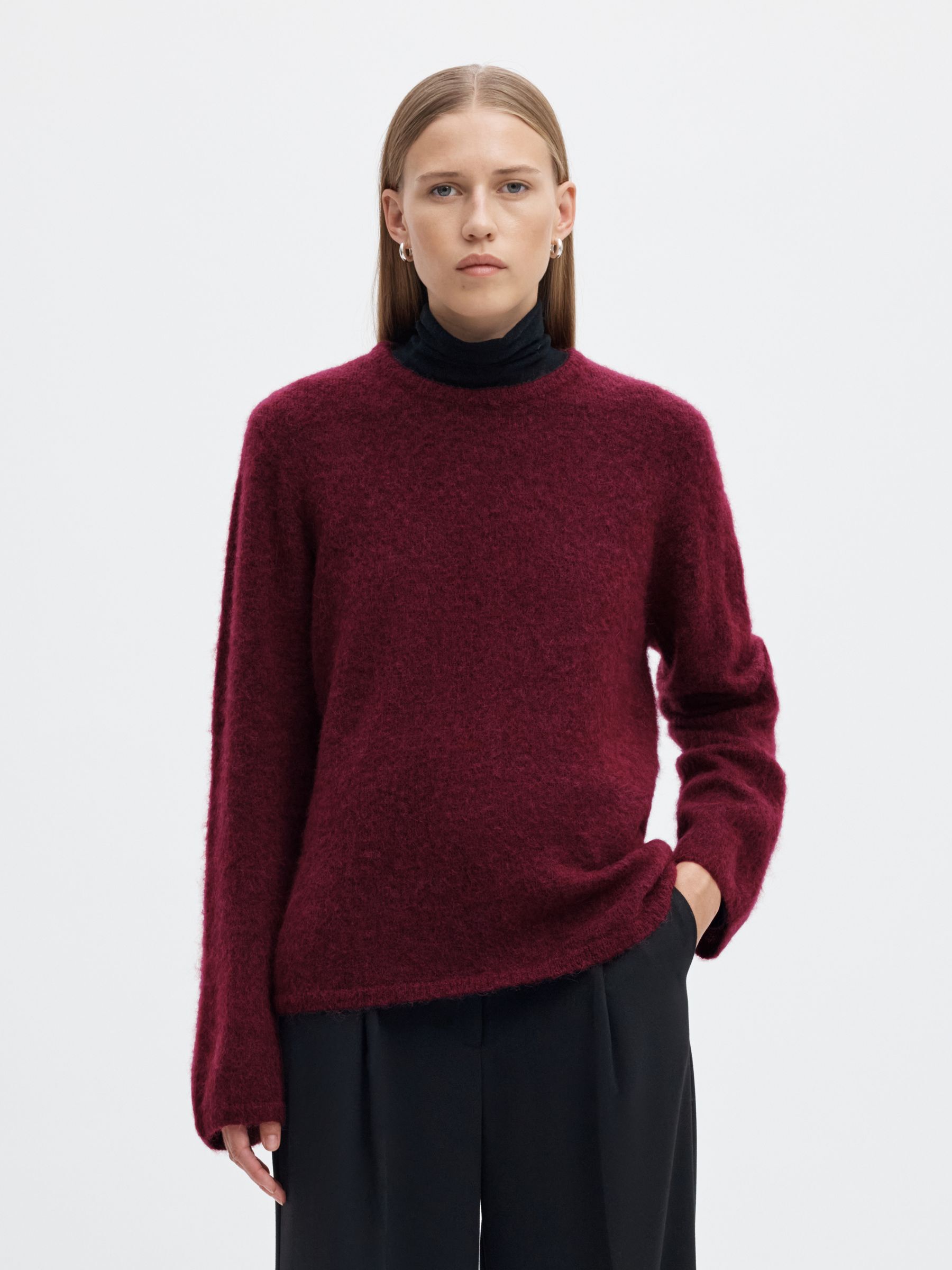 WOOL BLEND KNITTED JUMPER