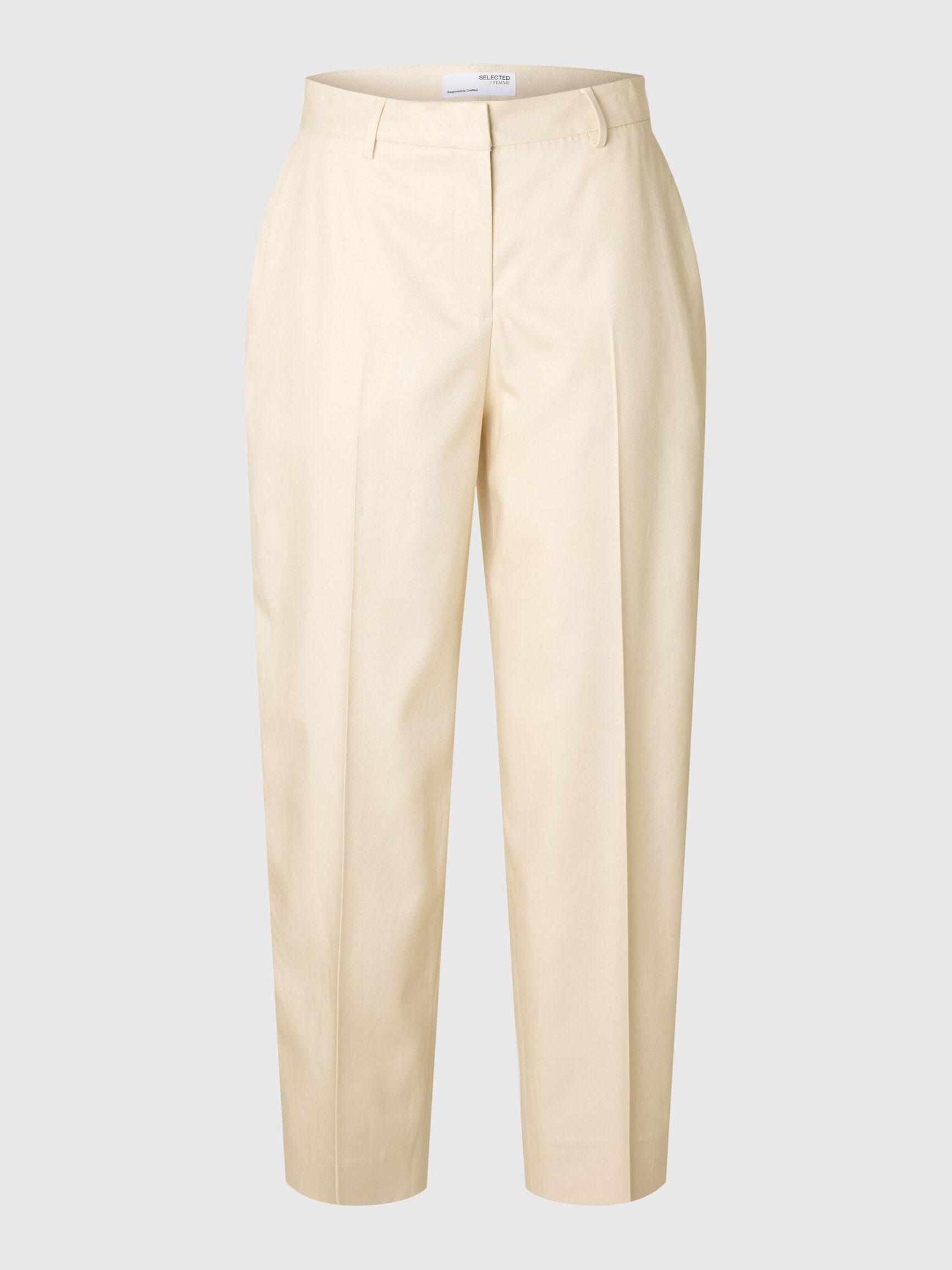 MID WAIST BARREL FIT TROUSERS