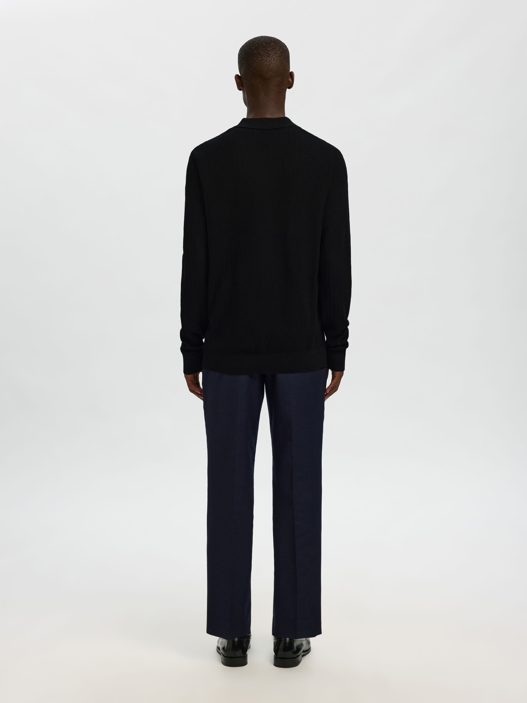 100% COTTON LONG-SLEEVED POLO