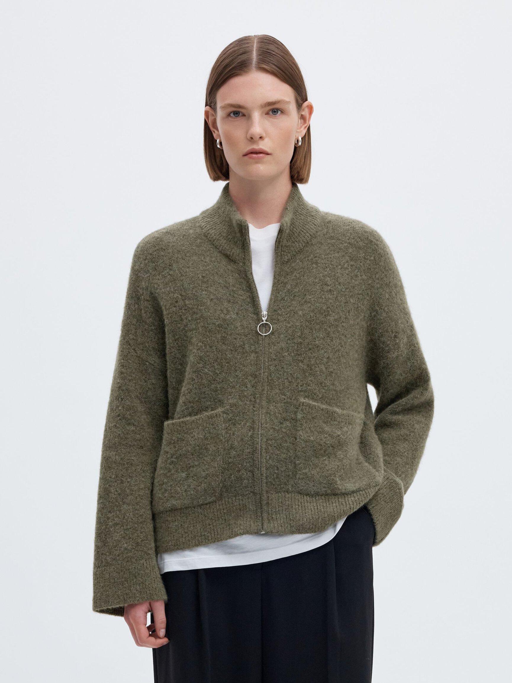 WOOL BLEND CARDIGAN