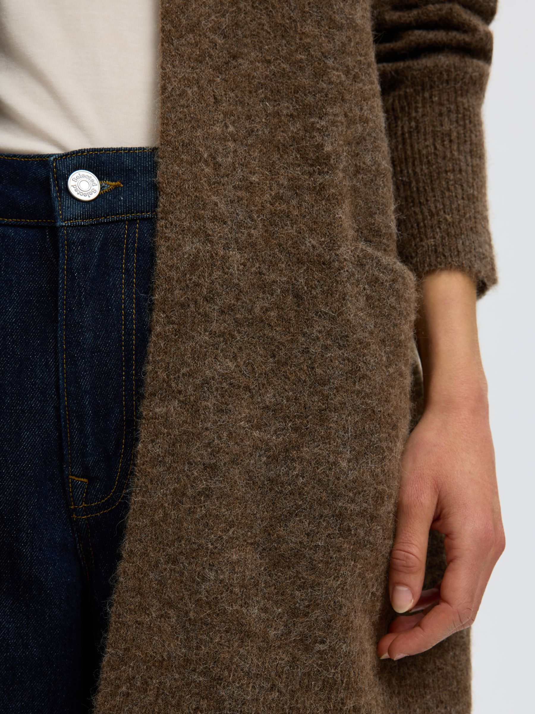 LANGE STRICKJACKE