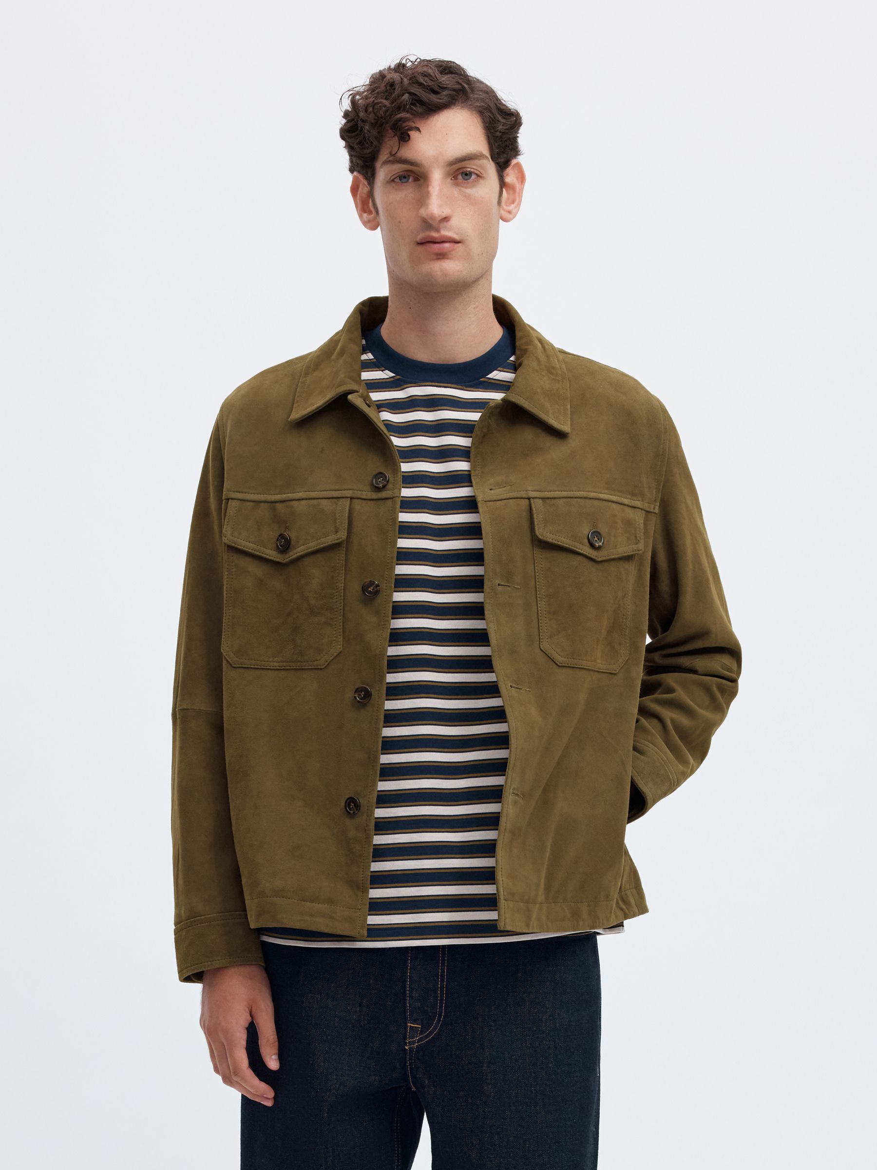 SUEDE OVERSHIRT